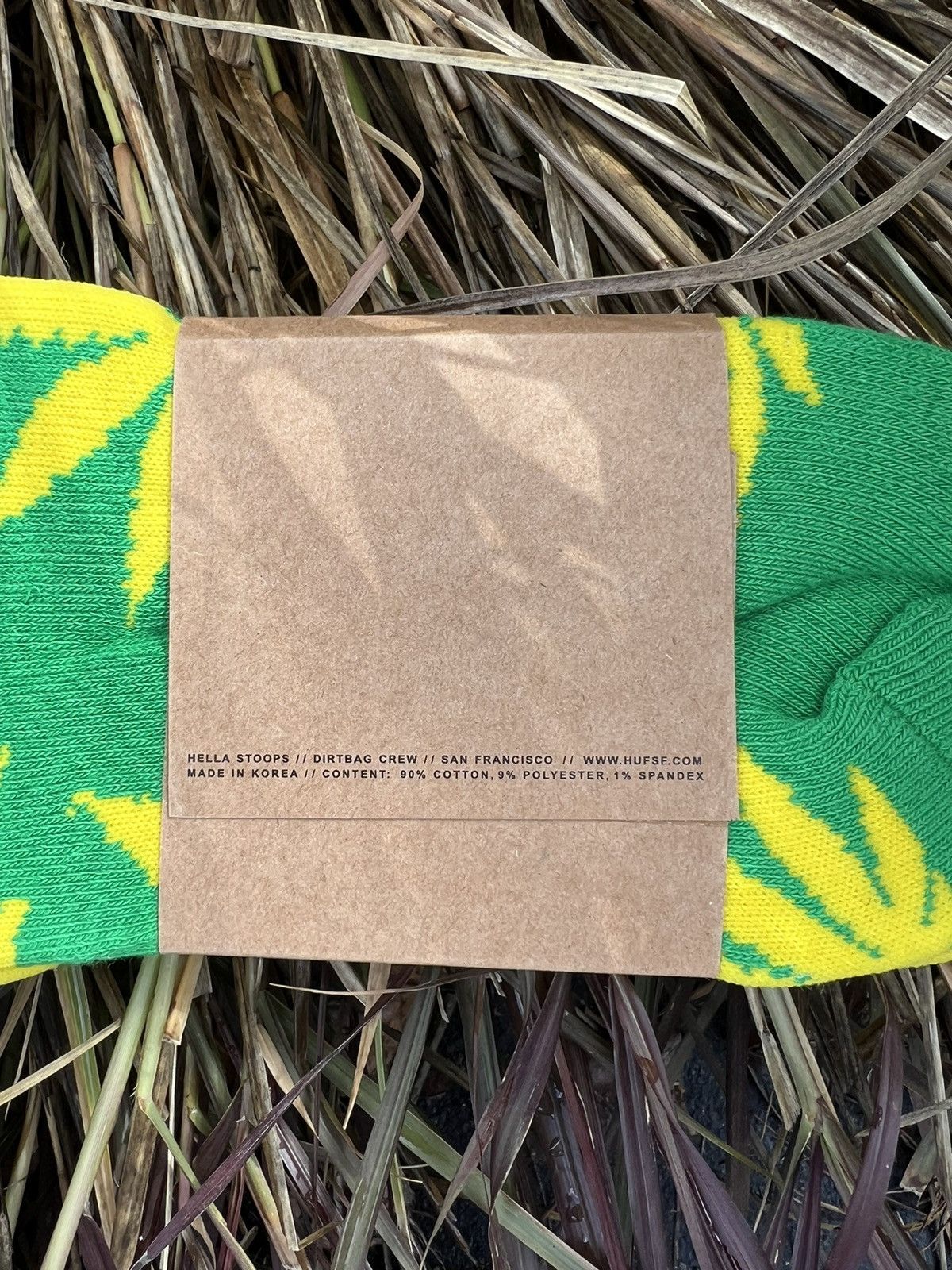 Huf HUF GREEN AND YELLOW Plantlife Weed Marijuana Pot Leaf Socks Size ONE SIZE - 2 Thumbnail