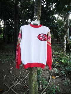 Vintage San Francisco 49ers Chalk Line Jersey Shirt 3/4 Length Sleeves (XL)