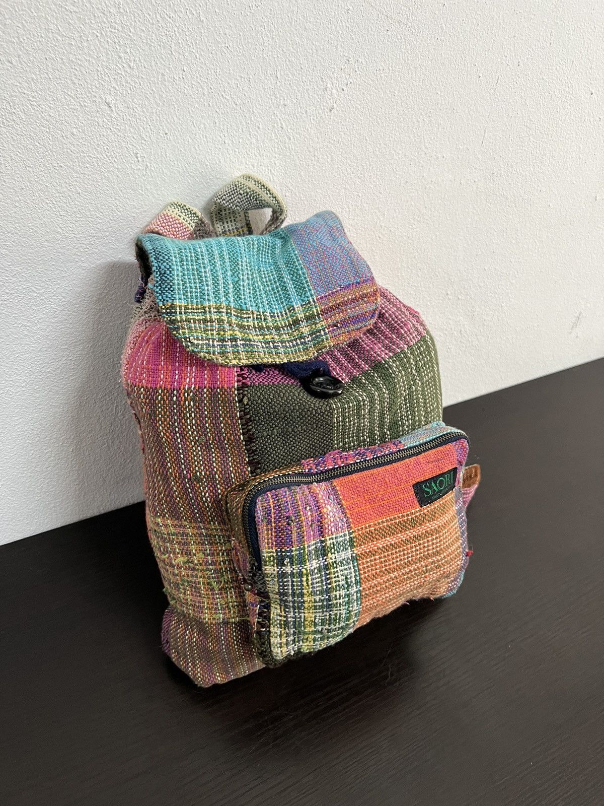 Japanese Brand Japanese Brand Saori Sashiko Boro Bagpack Size ONE SIZE - 4 Thumbnail