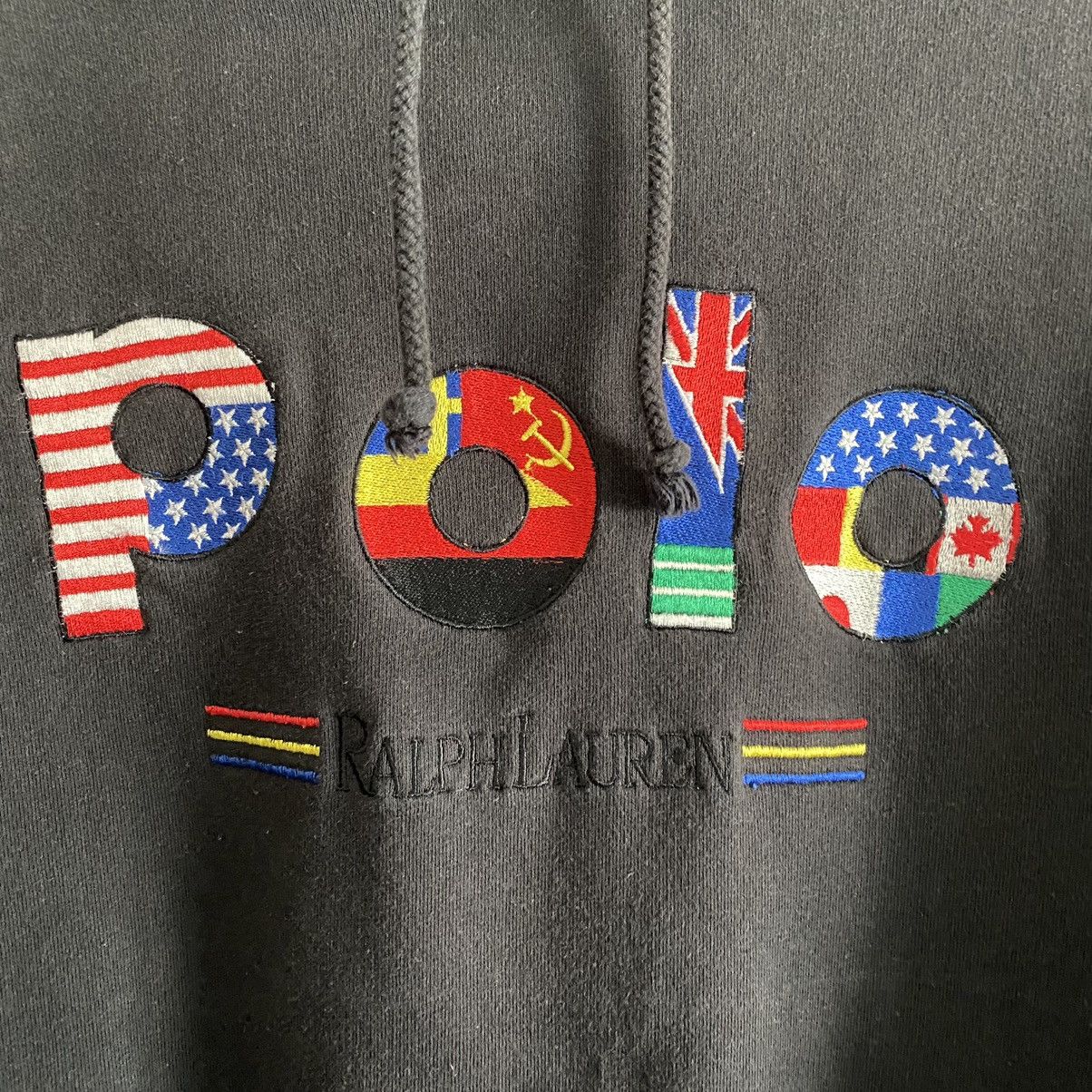 Polo Ralph Lauren Vintage Polo Ralph Lauren National Flag Pullover Sweater Size US L / EU 52-54 / 3 - 3 Thumbnail