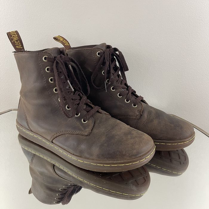 Dr. Martens DR. MARTENS Brown Leather Tobias High Top Sneaker