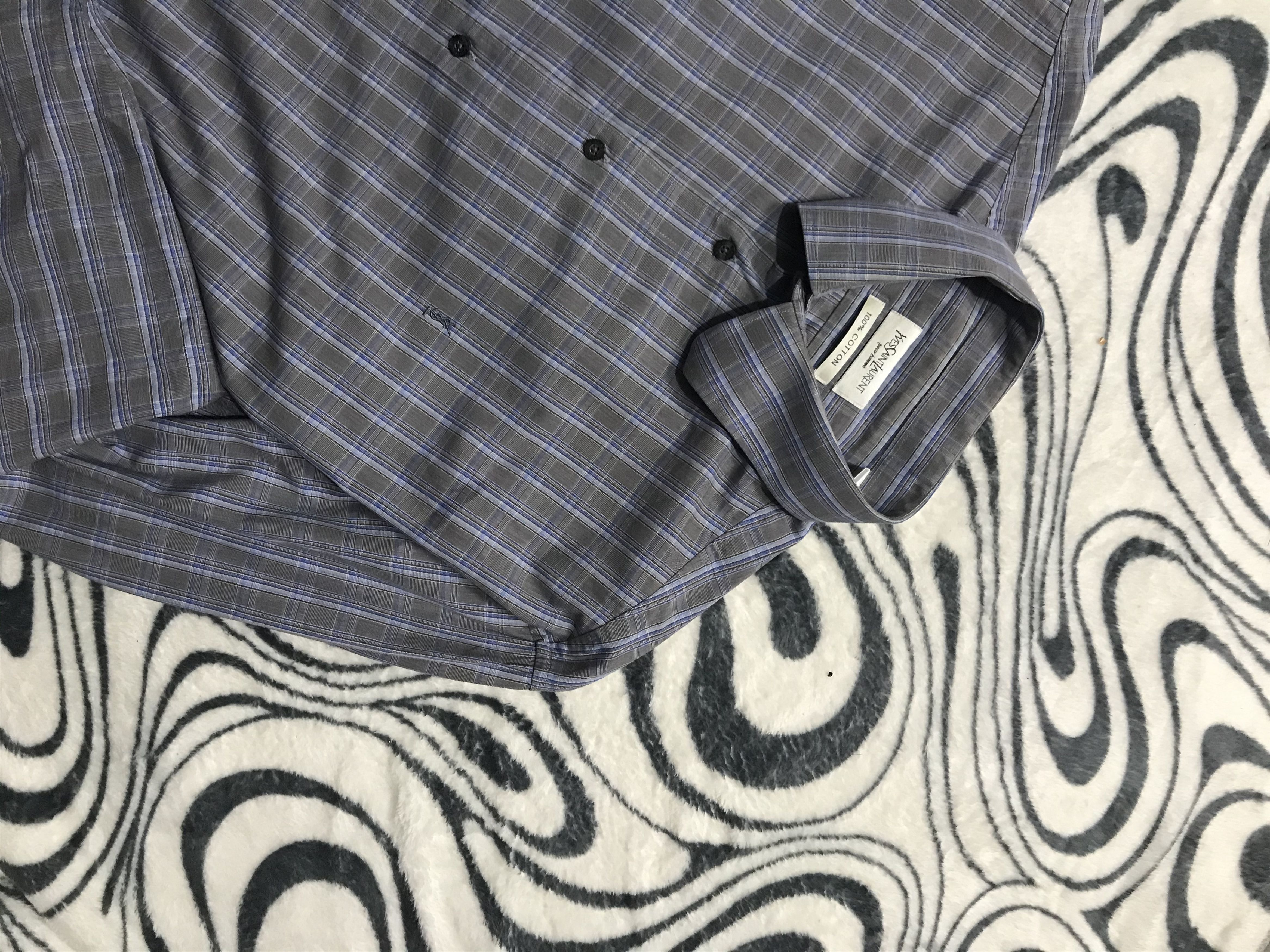Yves Saint Laurent Yves Saint Laurent YSL men's long sleeve shirt Size US XL / EU 56 / 4 - 2 Thumbnail