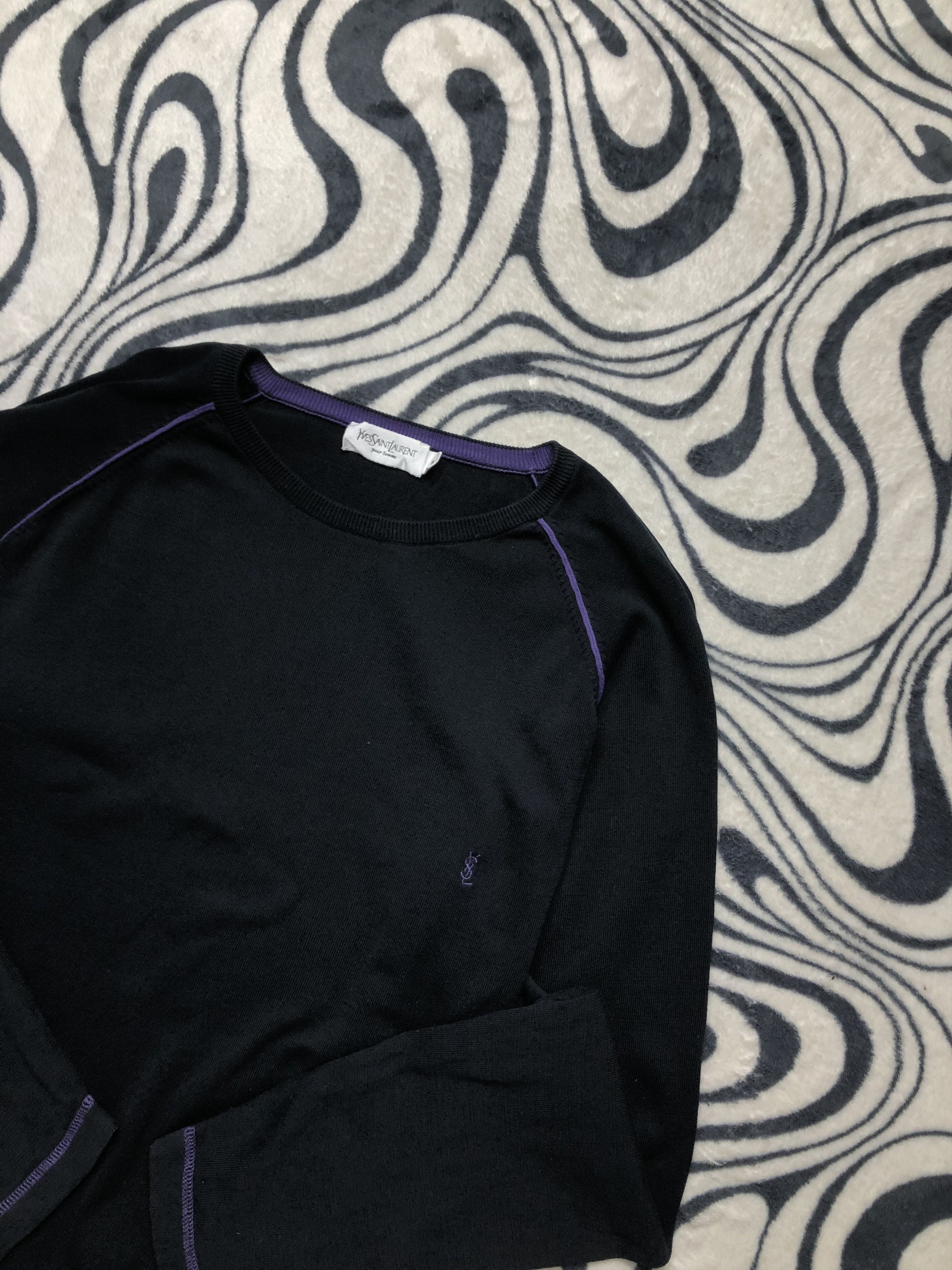 Yves Saint Laurent Yves Saint Laurent YSL Vintage Mens Sweatshirt Size US XL / EU 56 / 4 - 2 Thumbnail