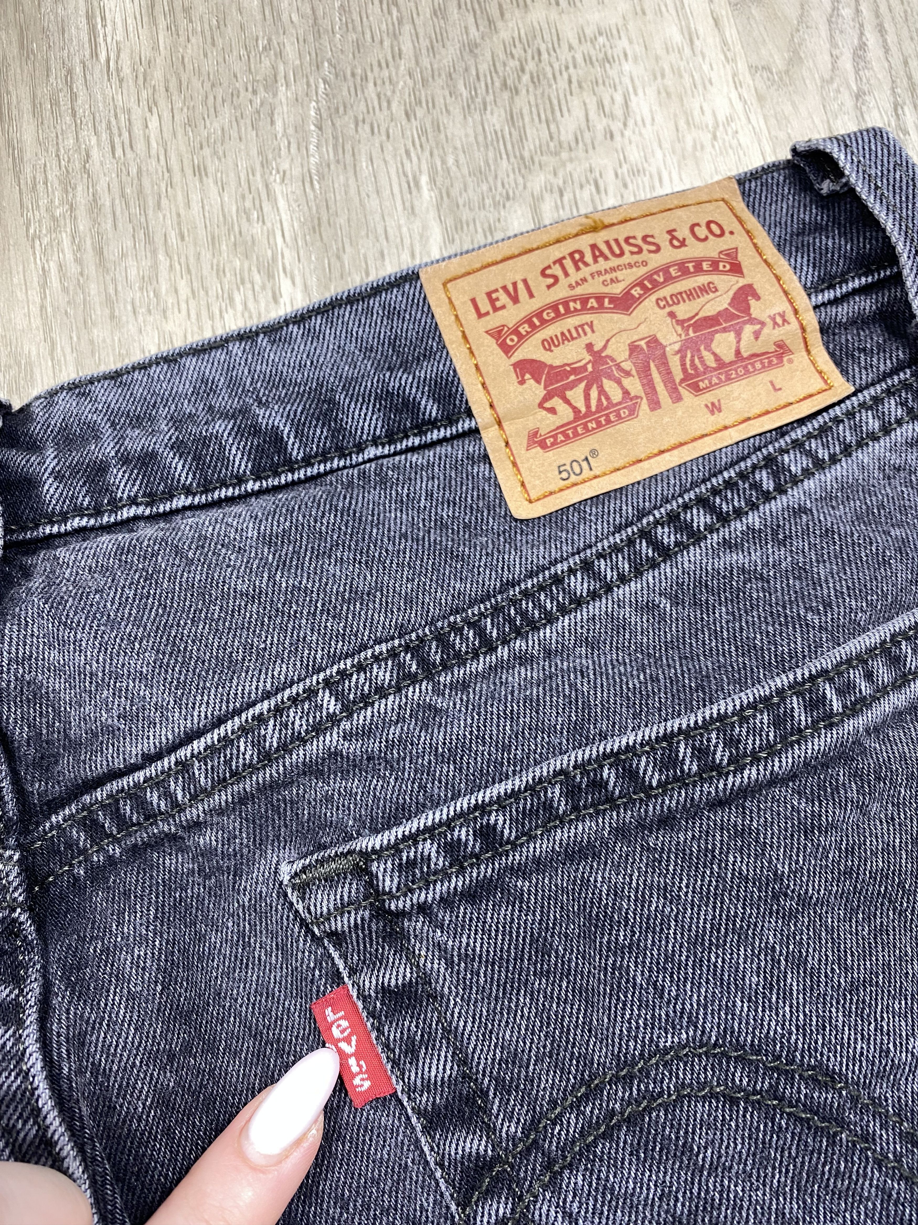 Levi's Levi's 501 Grey Denim Pants Jeans Size US 30 / EU 46 - 3 Thumbnail