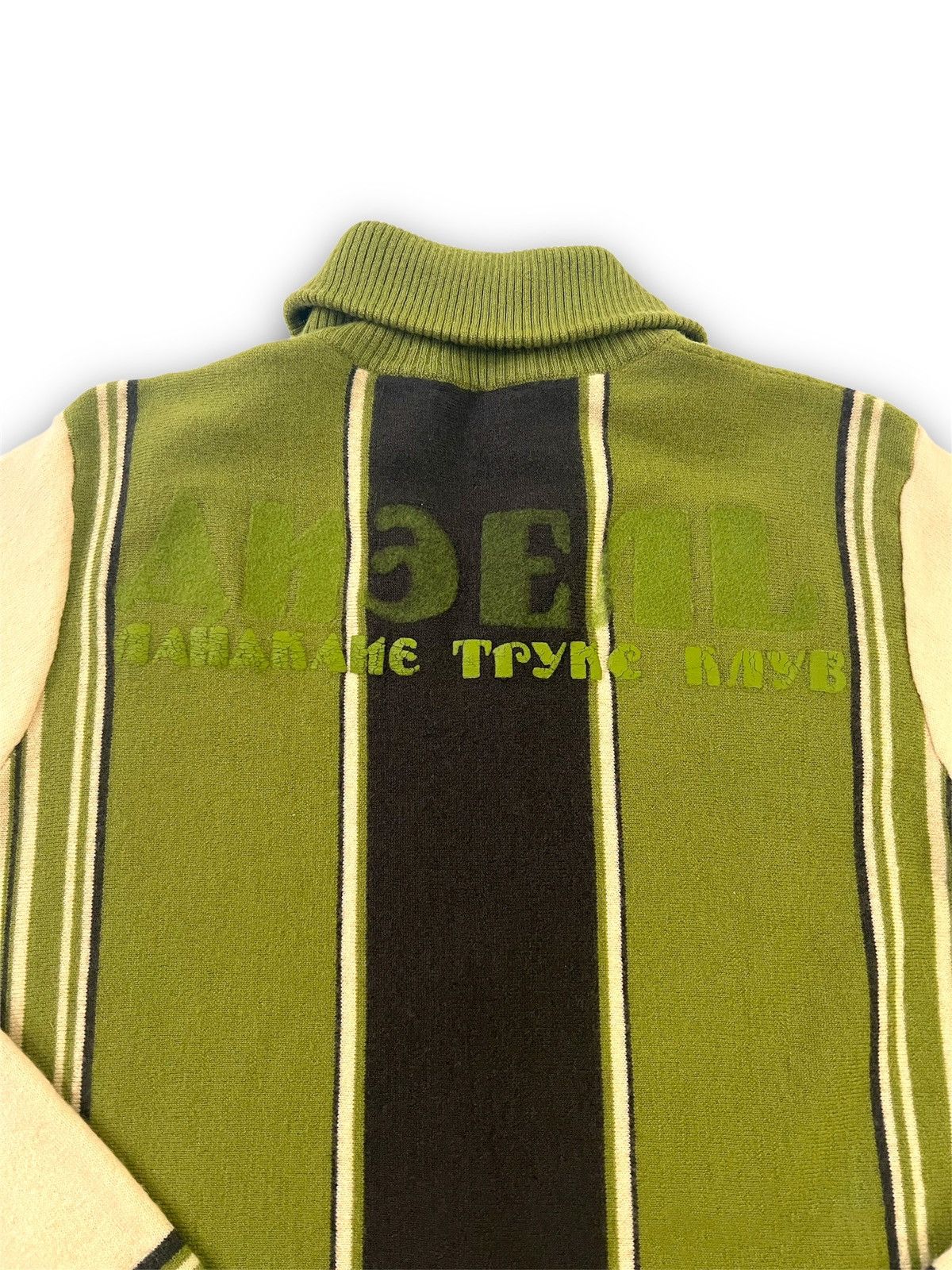 Diesel Diesel 2005 Russian logo wool zip up Size US S / EU 44-46 / 1 - 4 Thumbnail