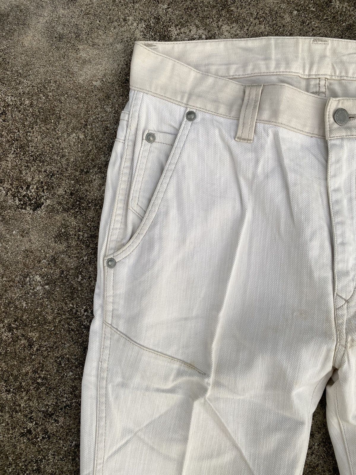 Hysteric Glamour 💸BINDINGOFFER💸PPFM Pain Numbernine Looks White Dirty Denim Size US 30 / EU 46 - 3 Thumbnail