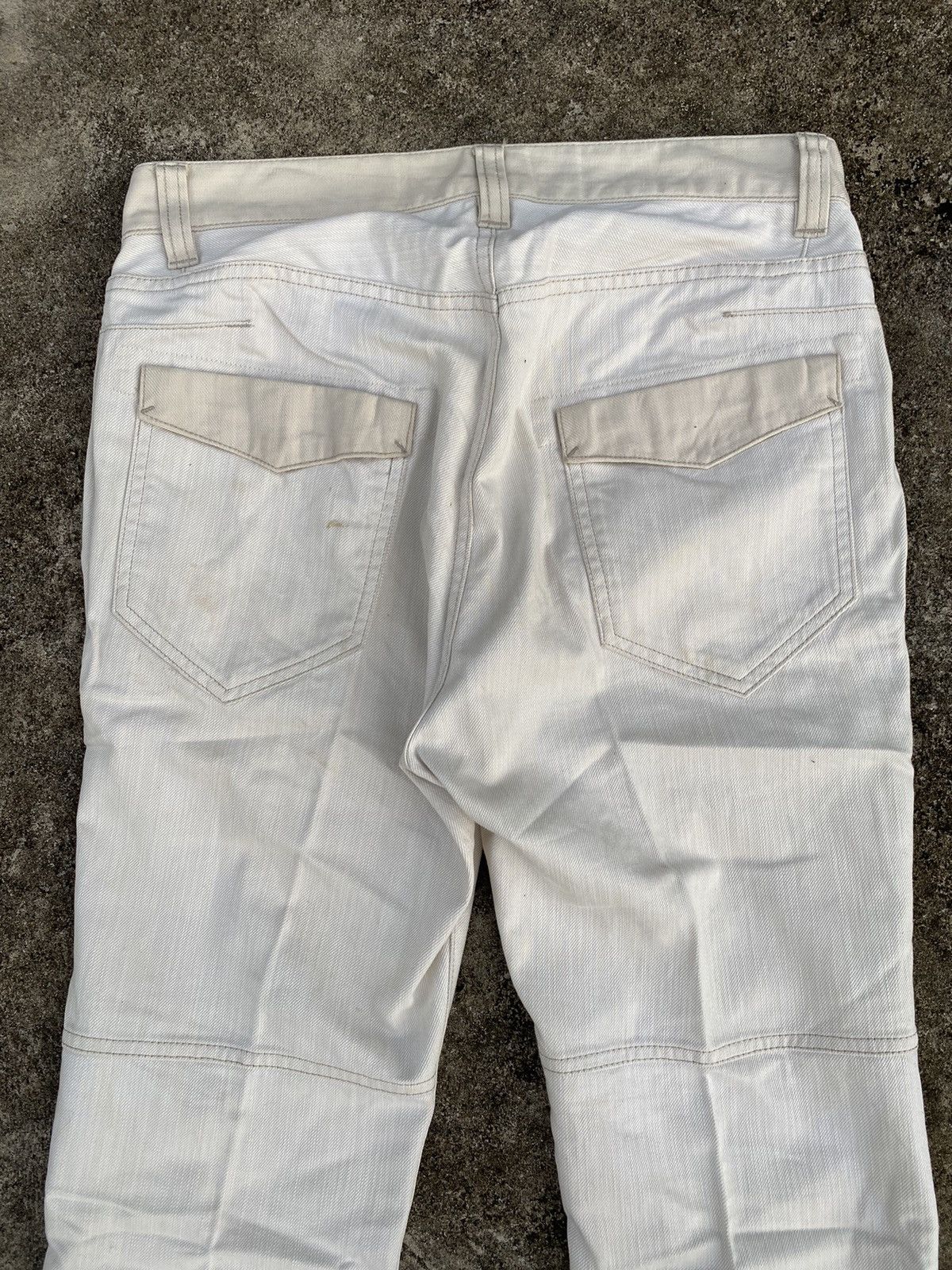 Hysteric Glamour 💸BINDINGOFFER💸PPFM Pain Numbernine Looks White Dirty Denim Size US 30 / EU 46 - 5 Thumbnail