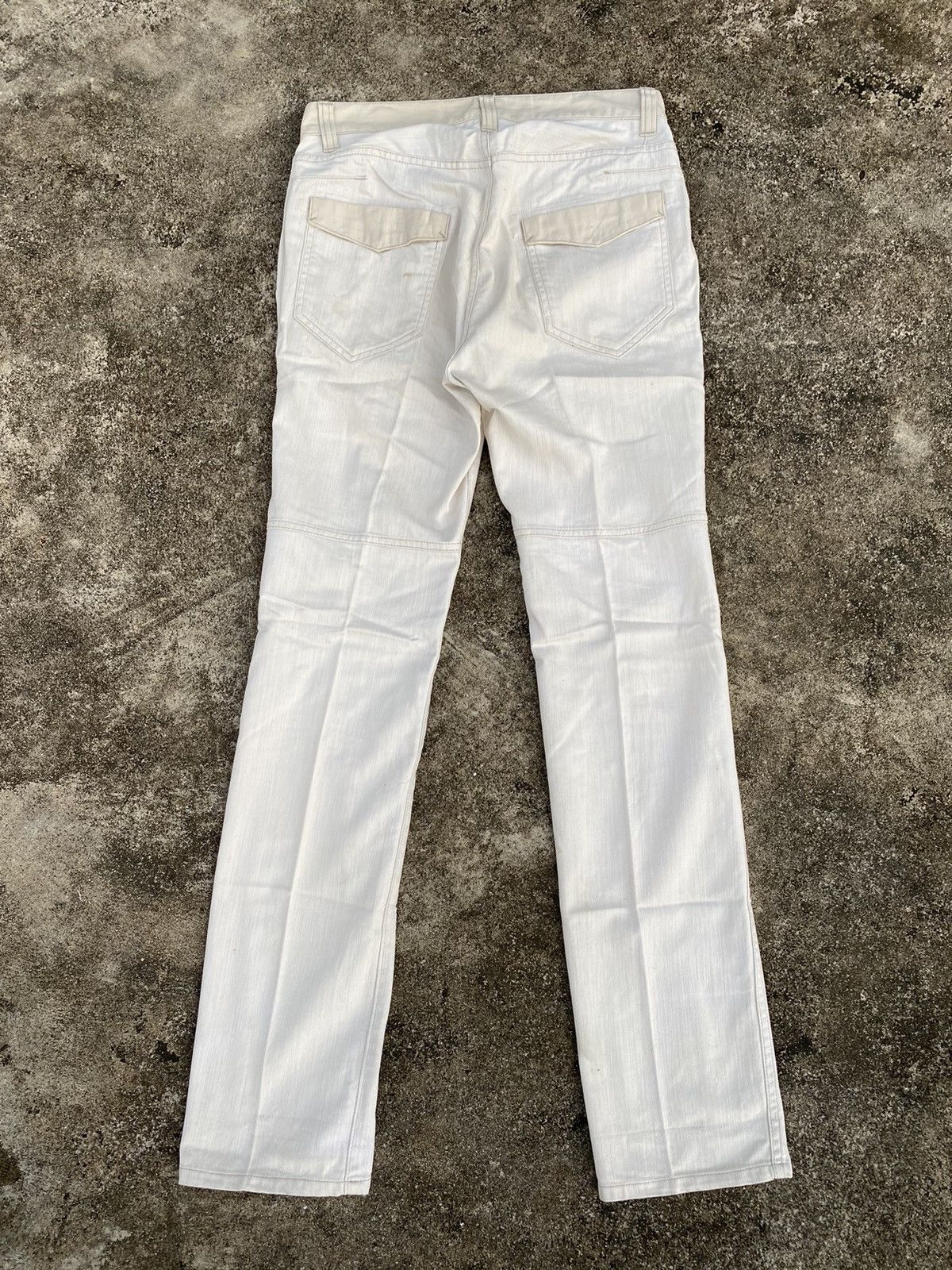 Hysteric Glamour 💸BINDINGOFFER💸PPFM Pain Numbernine Looks White Dirty Denim Size US 30 / EU 46 - 4 Thumbnail