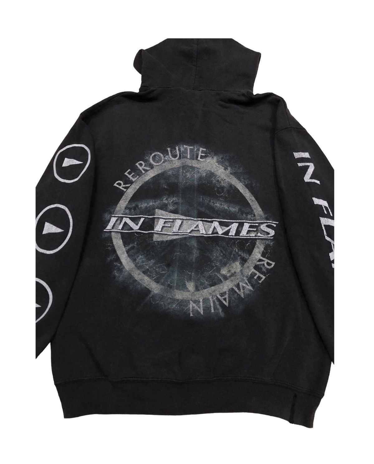 Band Tees × Vintage Vintage Y2K IN FLAMES Band Hoodie Swedish Metal Band Size US L / EU 52-54 / 3 - 3 Thumbnail