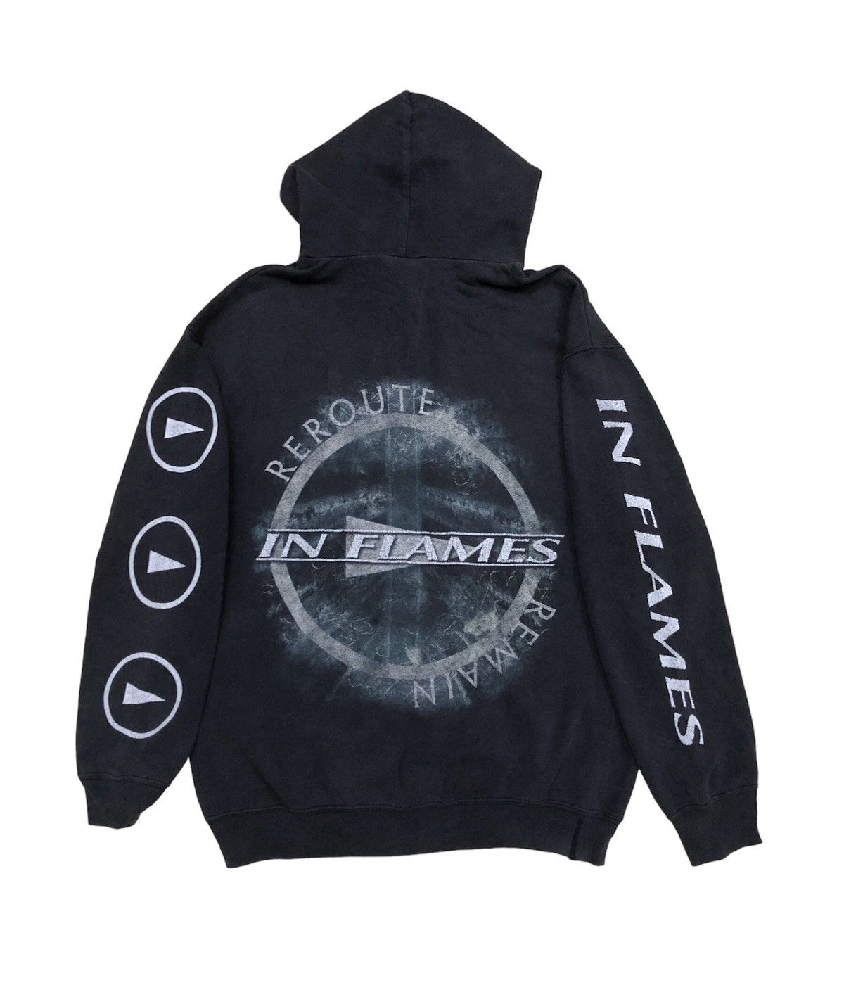 Vintage Y2K IN FLAMES Band Hoodie Swedish Metal Band