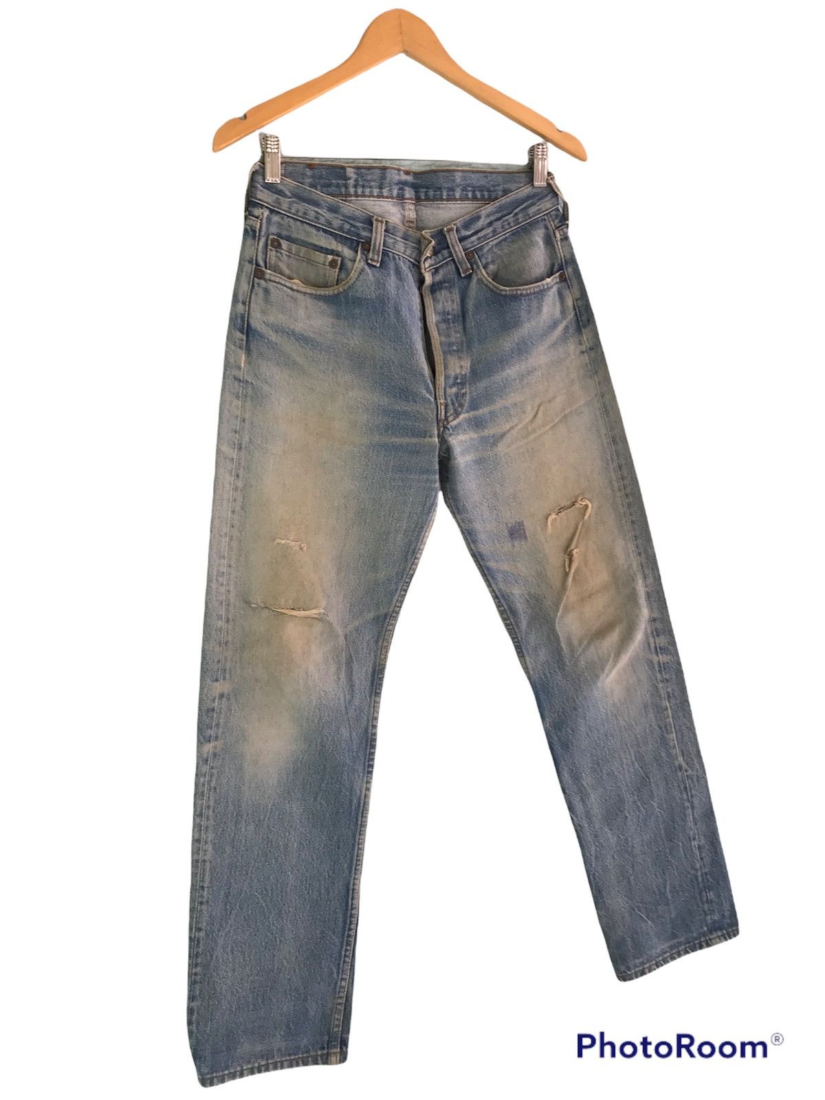 Levi's Vintage Clothing (A184). VINTAGE LEVIS DISTRESSED DENIM Size US 29 - 3 Thumbnail
