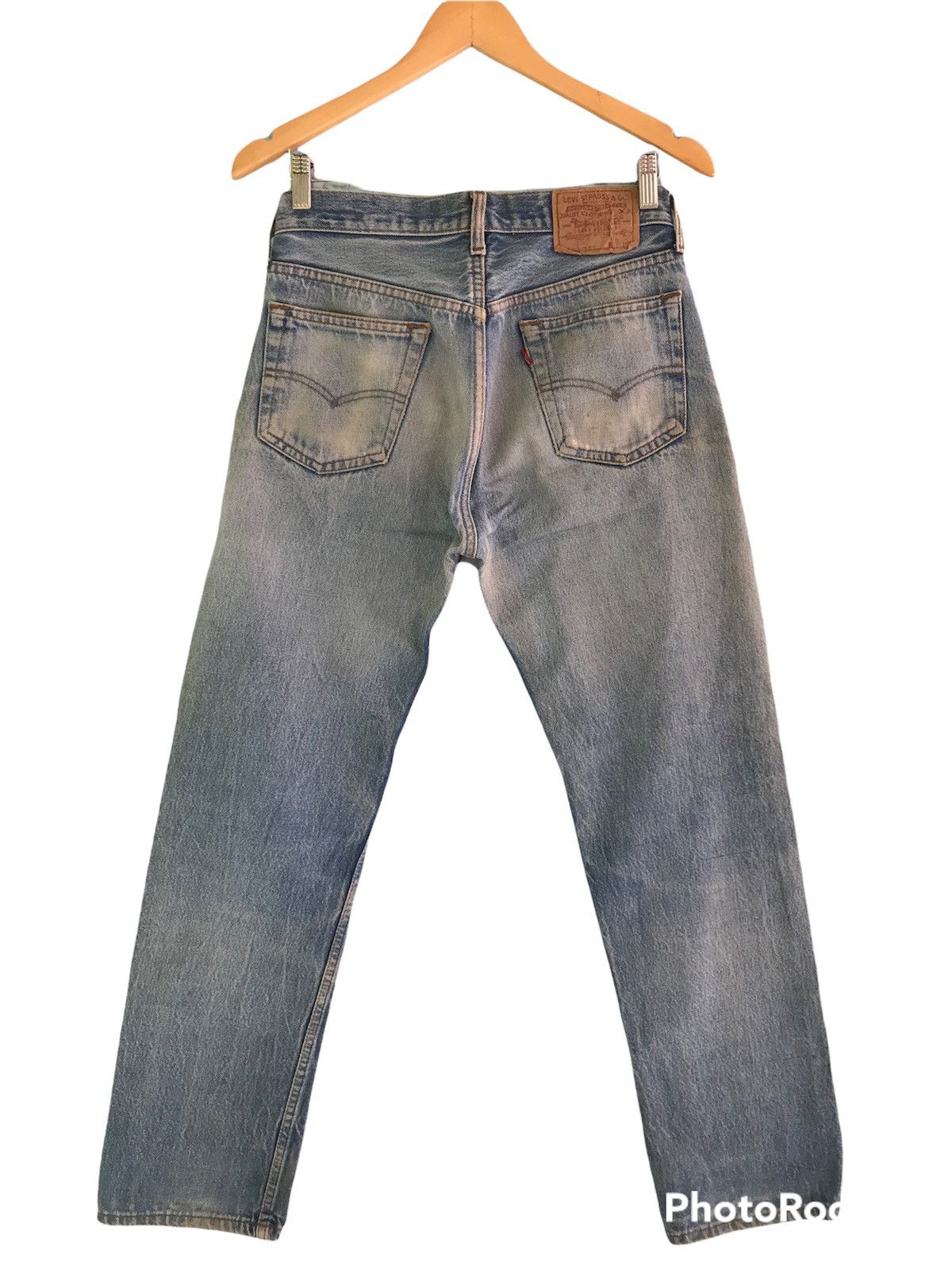 Levi's Vintage Clothing (A184). VINTAGE LEVIS DISTRESSED DENIM Size US 29 - 2 Thumbnail