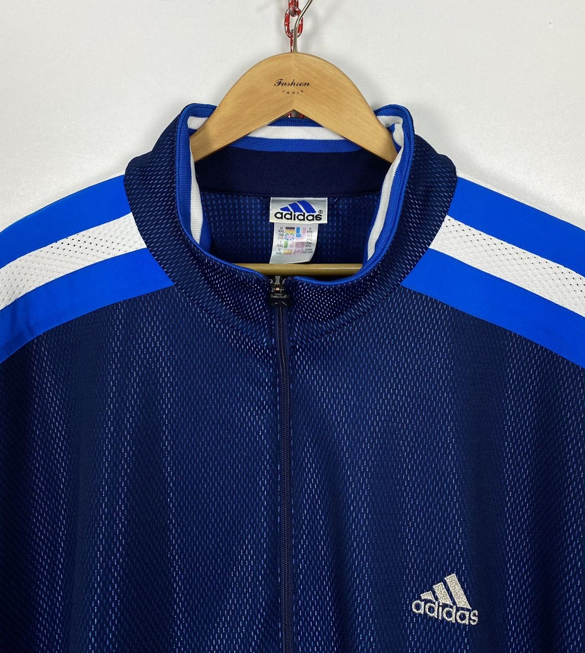 Other Vintage Adidas Basketball Track Jacket Embroidered Big Logo Size US XXL / EU 58 / 5 - 4 Thumbnail