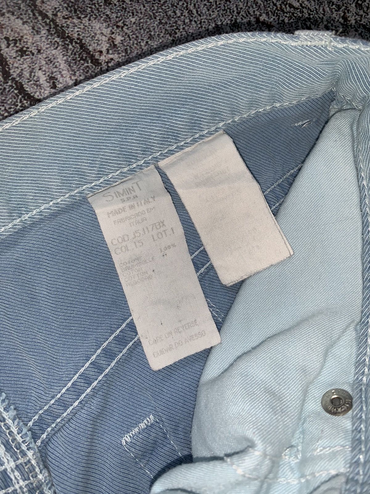 Armani × Emporio Armani × Giorgio Armani Giorgio Armani 32 vintage trousers chinos pants blue denim Size US 32 / EU 48 - 15 Thumbnail