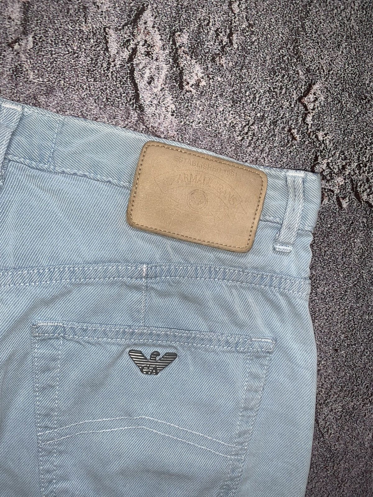 Armani × Emporio Armani × Giorgio Armani Giorgio Armani 32 vintage trousers chinos pants blue denim Size US 32 / EU 48 - 5 Thumbnail