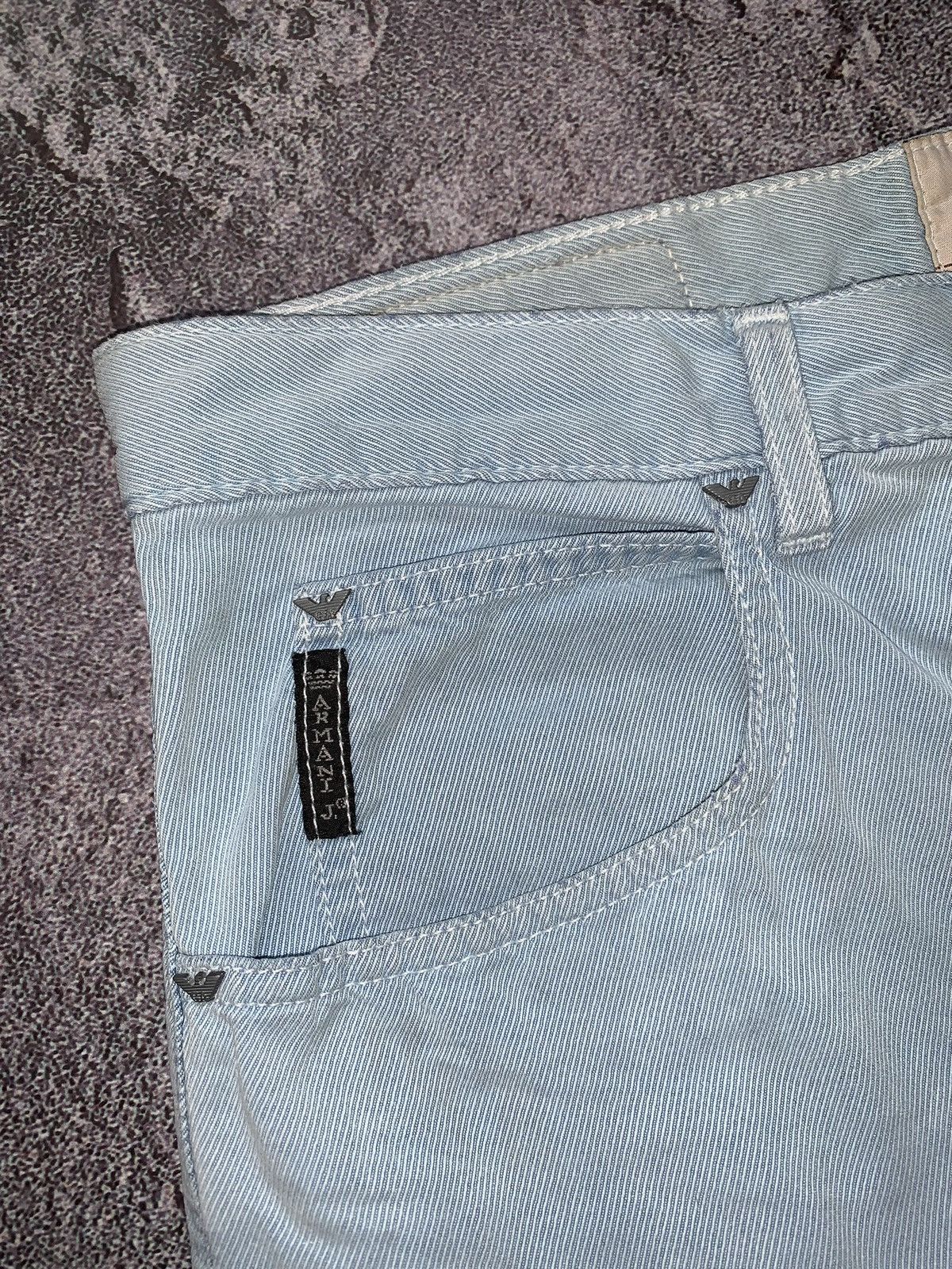Armani × Emporio Armani × Giorgio Armani Giorgio Armani 32 vintage trousers chinos pants blue denim Size US 32 / EU 48 - 13 Thumbnail