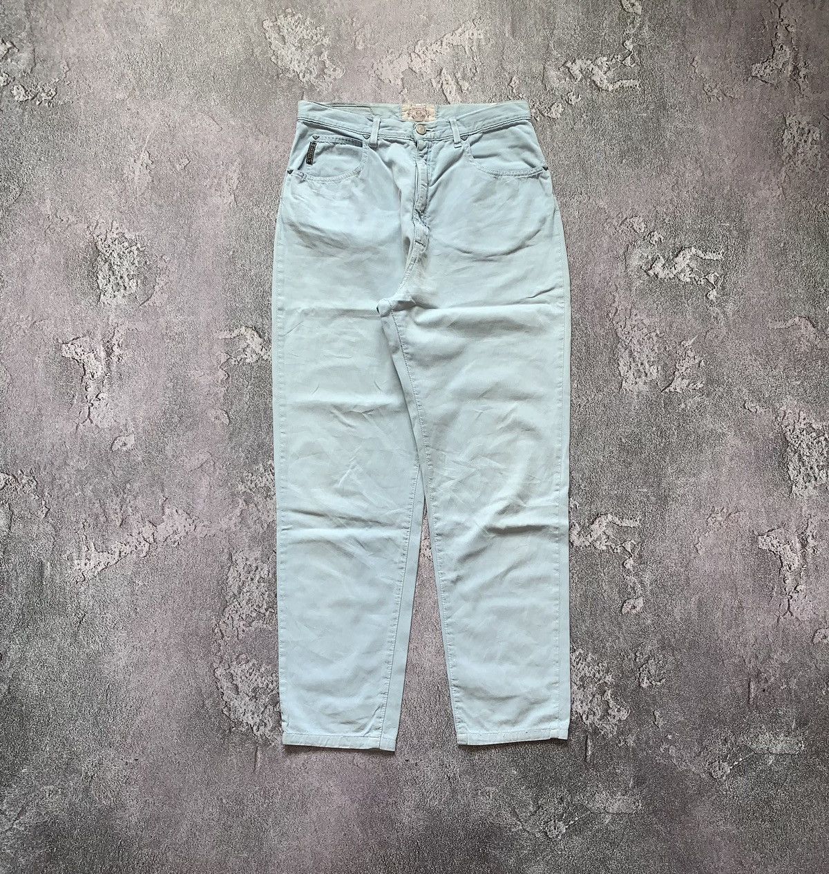 Armani × Emporio Armani × Giorgio Armani Giorgio Armani 32 vintage trousers chinos pants blue denim Size US 32 / EU 48 - 10 Thumbnail