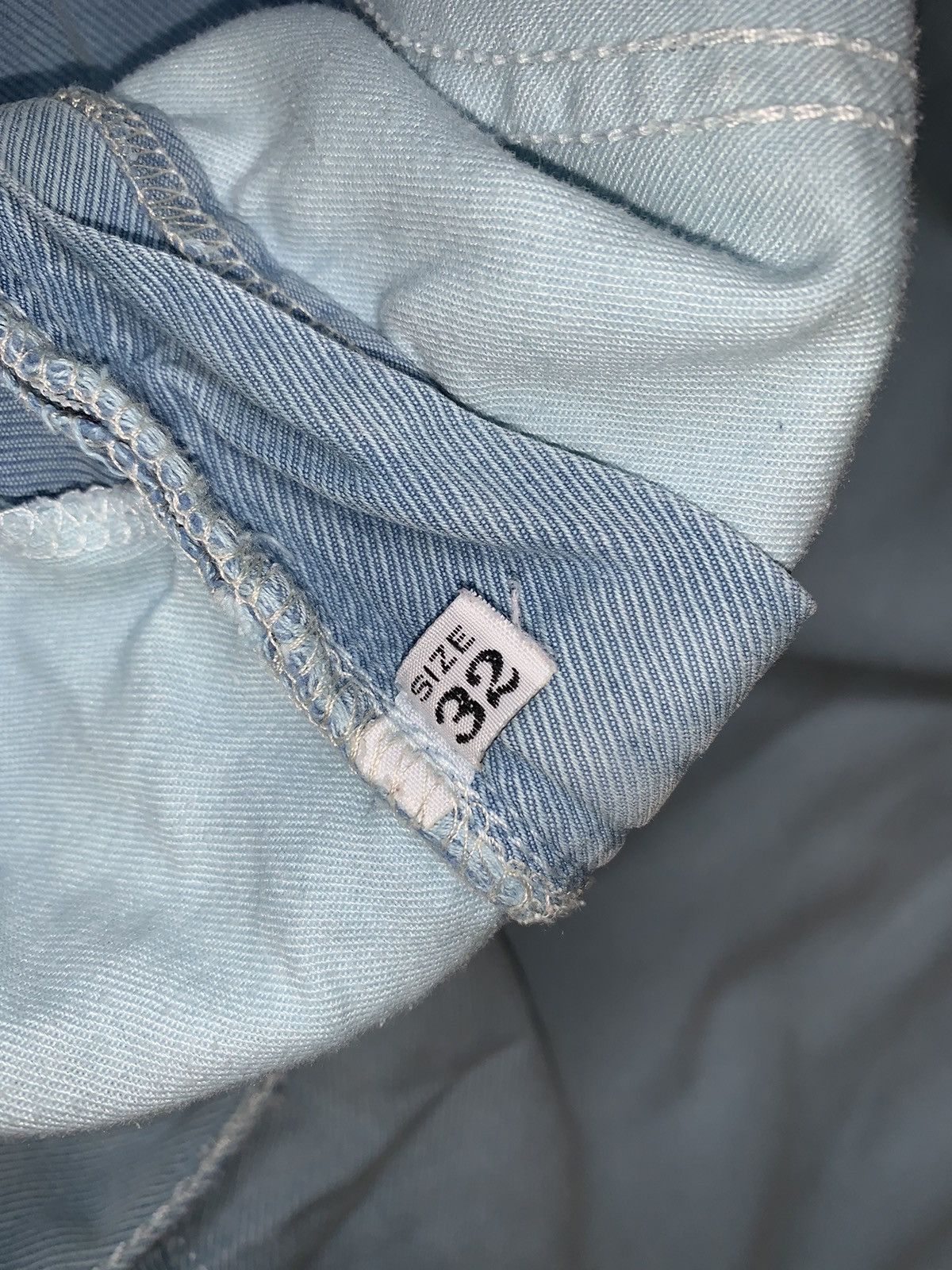 Armani × Emporio Armani × Giorgio Armani Giorgio Armani 32 vintage trousers chinos pants blue denim Size US 32 / EU 48 - 16 Thumbnail