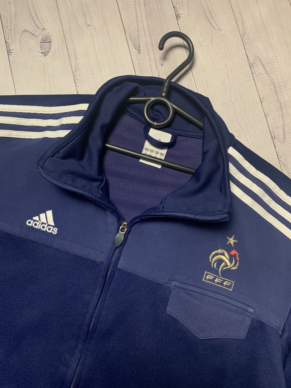 Adidas Vintage Adidas France soccer track jacket size XXL Size US XXL / EU 58 / 5 - 3 Thumbnail