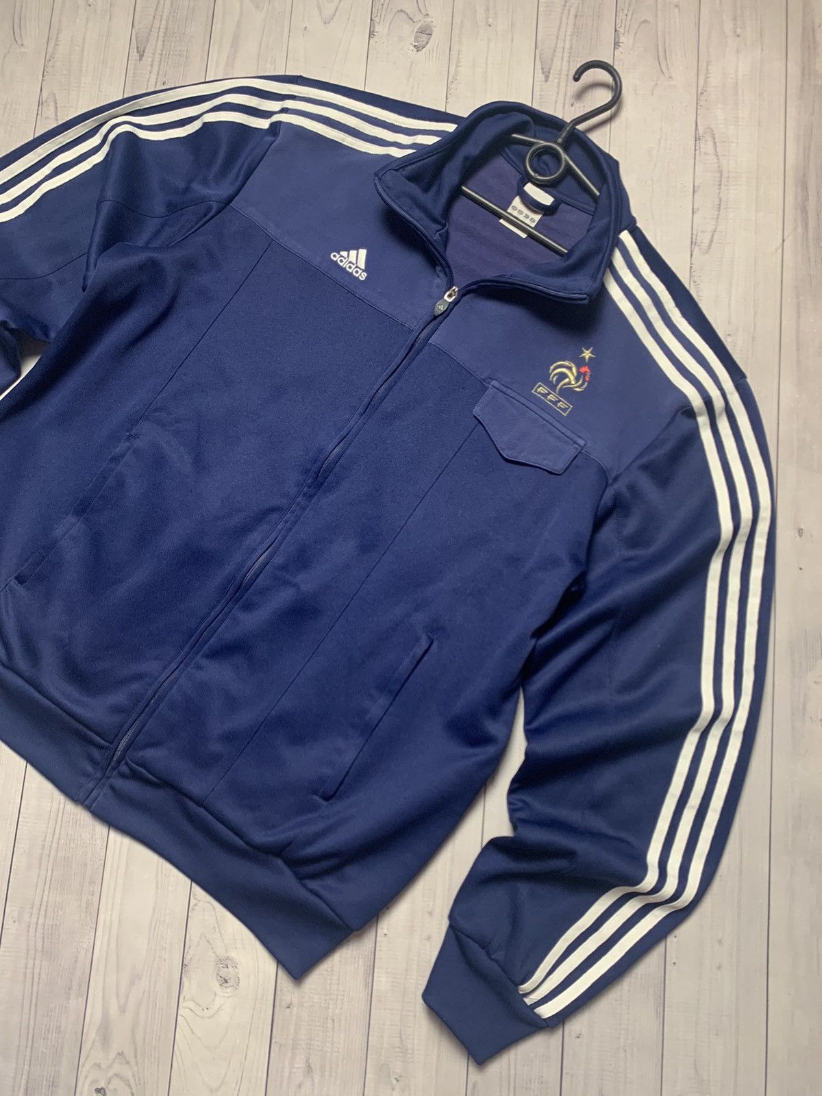Vintage Adidas France soccer track jacket size XXL