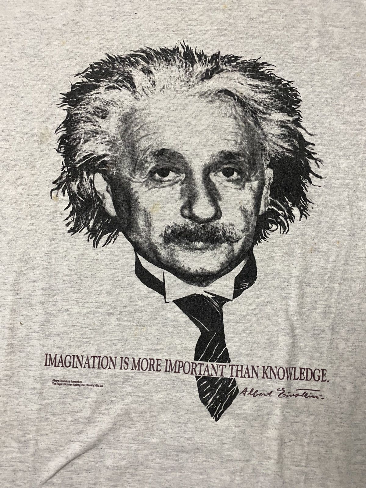 Vintage Albert Einstein Quote T Shirt 90s Size US XL / EU 56 / 4 - 2 Thumbnail