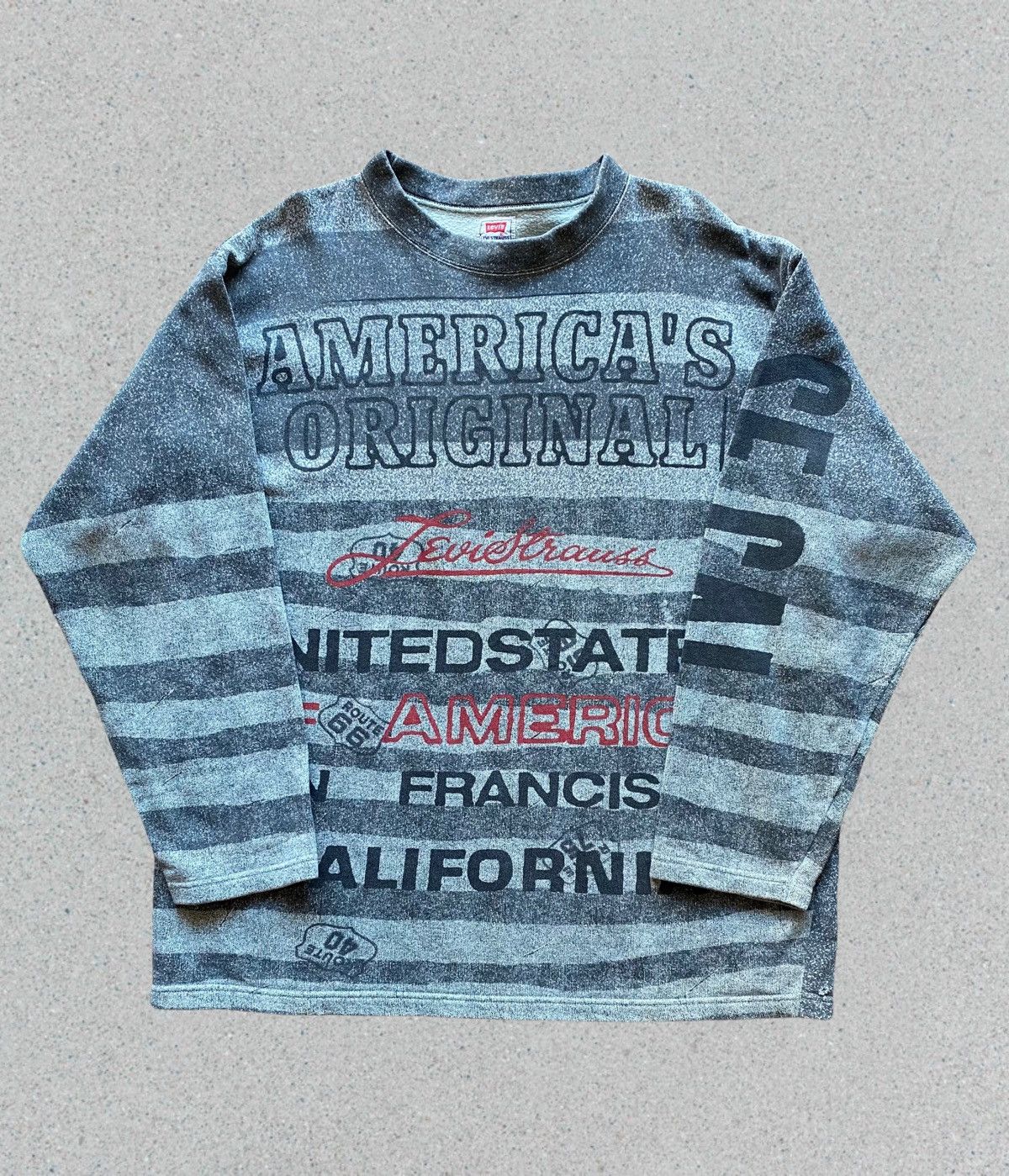 Levi's Levi’s Sweater all over print 90s Size US XL / EU 56 / 4 - 1 Thumbnail
