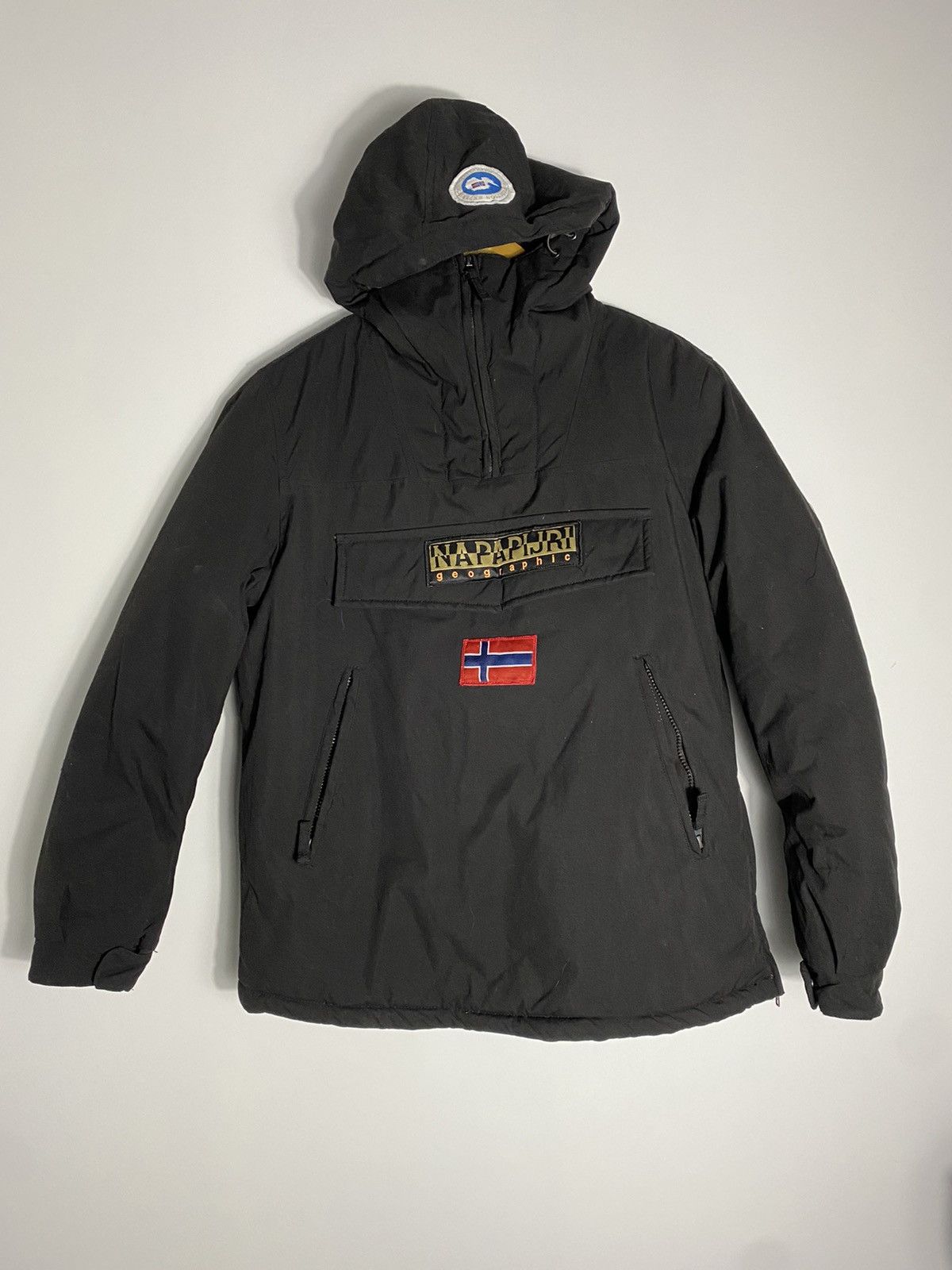 image of Napapijri Anorak Parka in Black, Men's (Size Large)