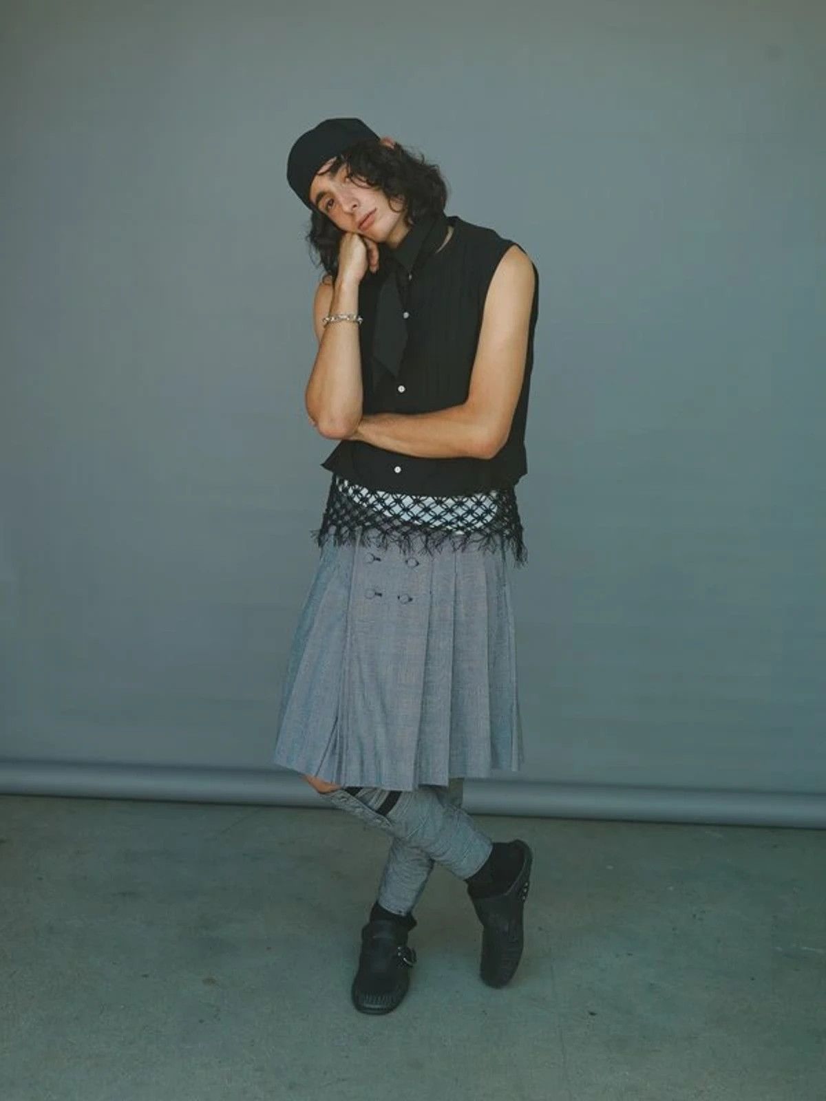 Takahiromiyashita The Soloist. SS 20 Glen Check Kilt Skirt Size US 30 / EU 46 - 2 Thumbnail