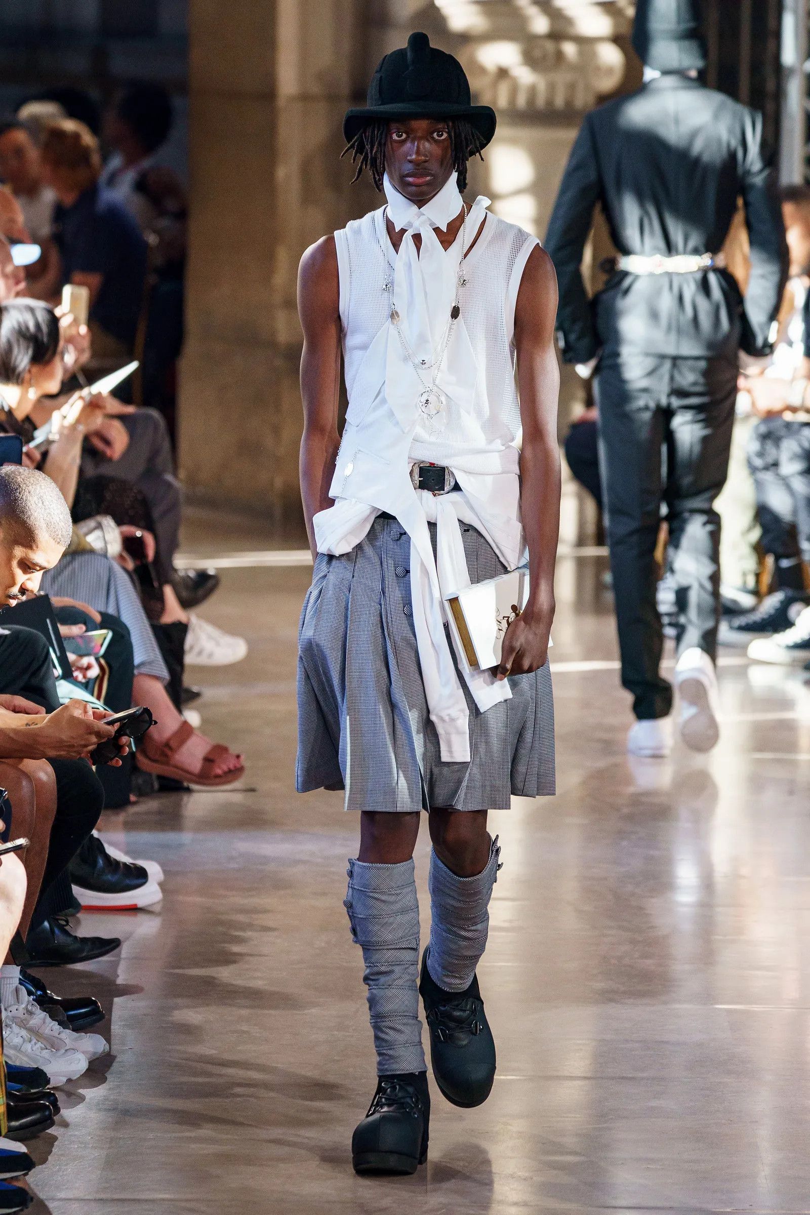 Takahiromiyashita The Soloist. SS 20 Glen Check Kilt Skirt Size US 30 / EU 46 - 1 Thumbnail