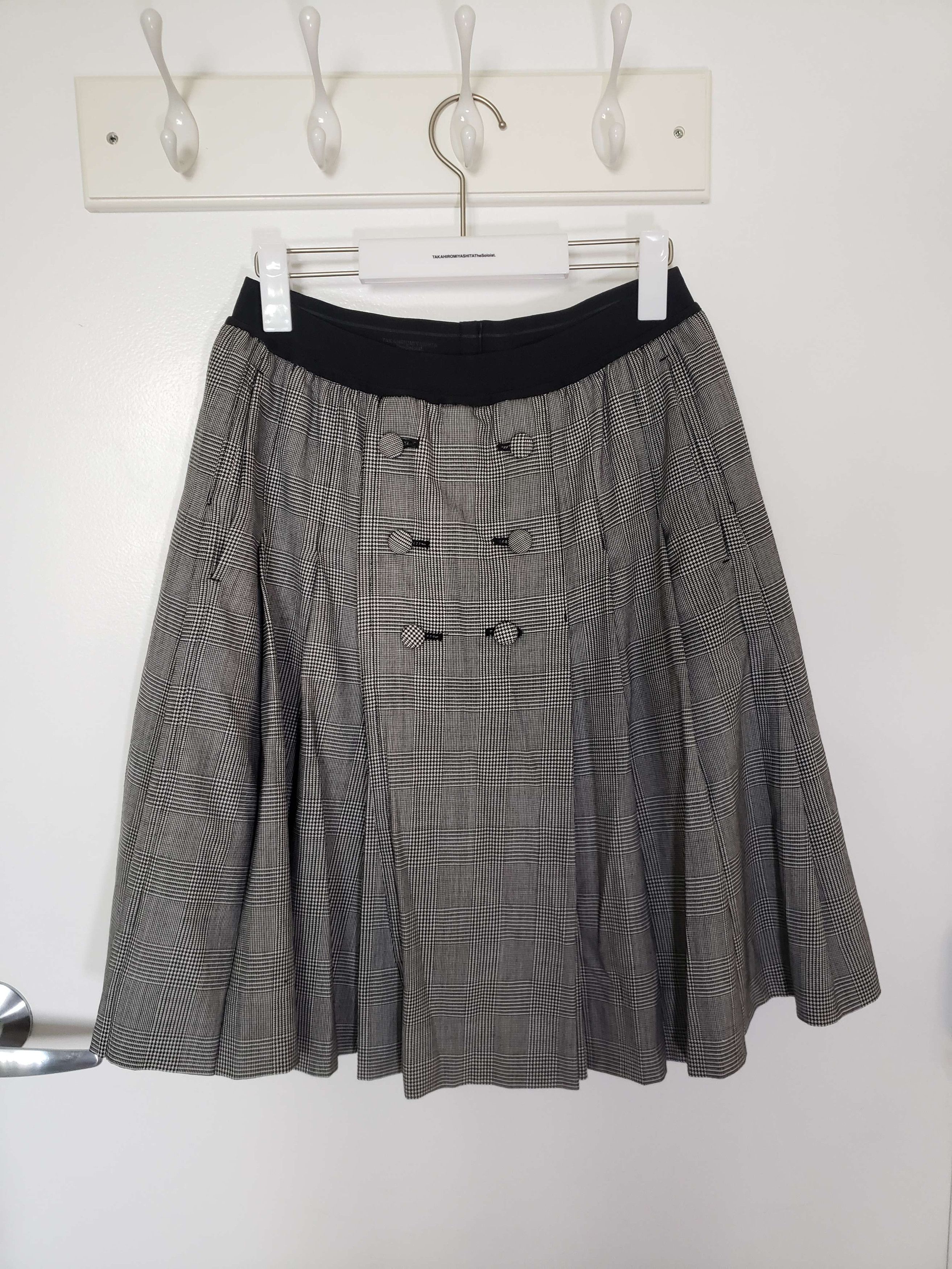 Takahiromiyashita The Soloist. SS 20 Glen Check Kilt Skirt Size US 30 / EU 46 - 3 Thumbnail