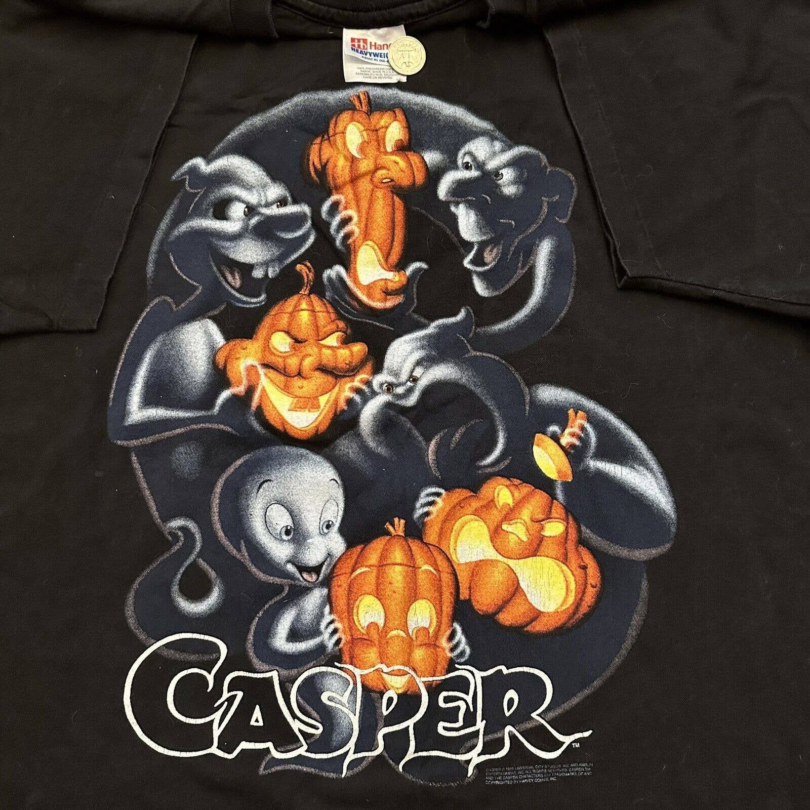 Vintage 1993 Casper Friendly Ghost Halloween T-Shirt Disney