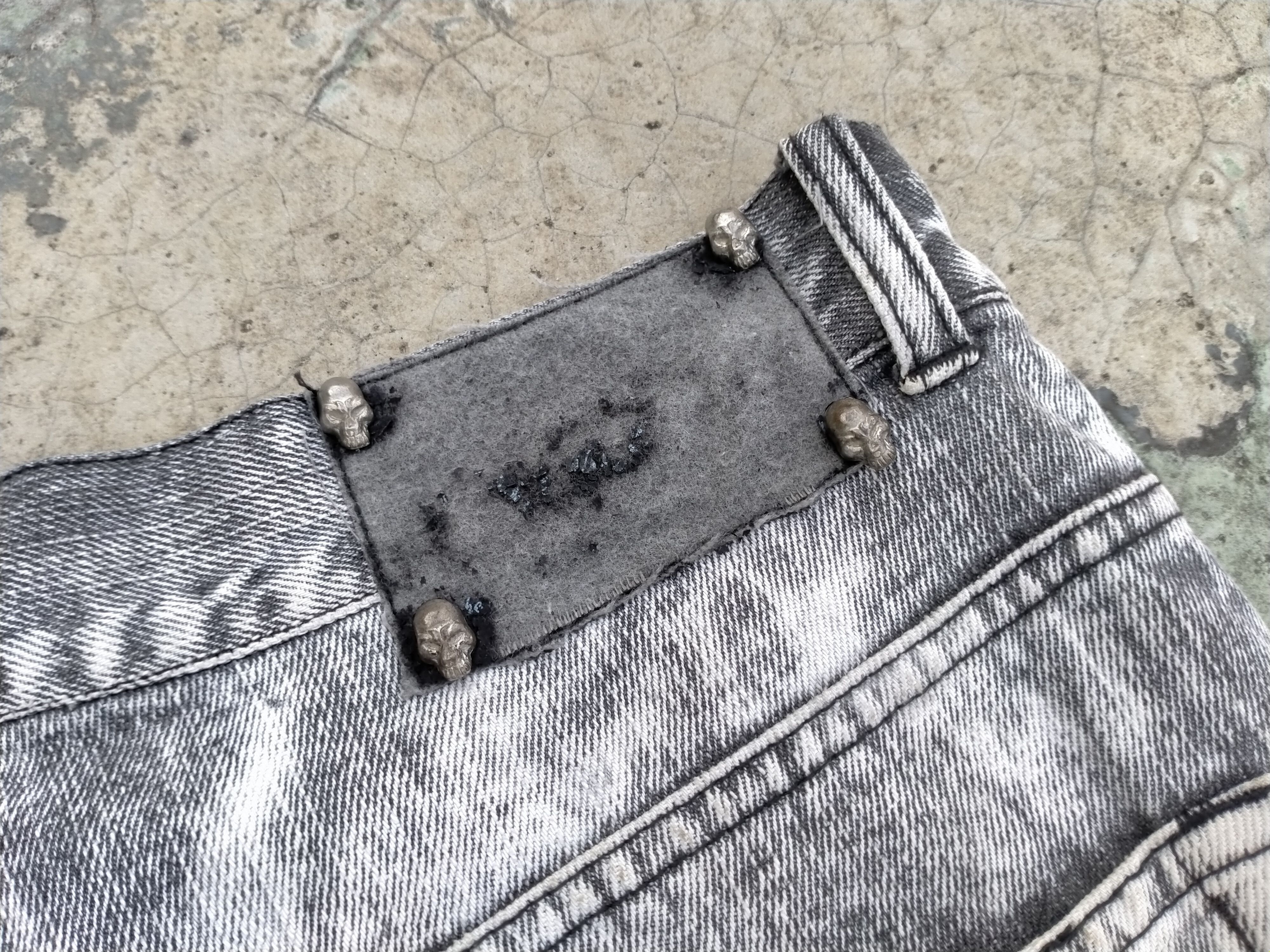 Beauty Beast Vintage Bernings Sho Distressed Printed Denim Asid wash Size US 30 / EU 46 - 11 Thumbnail
