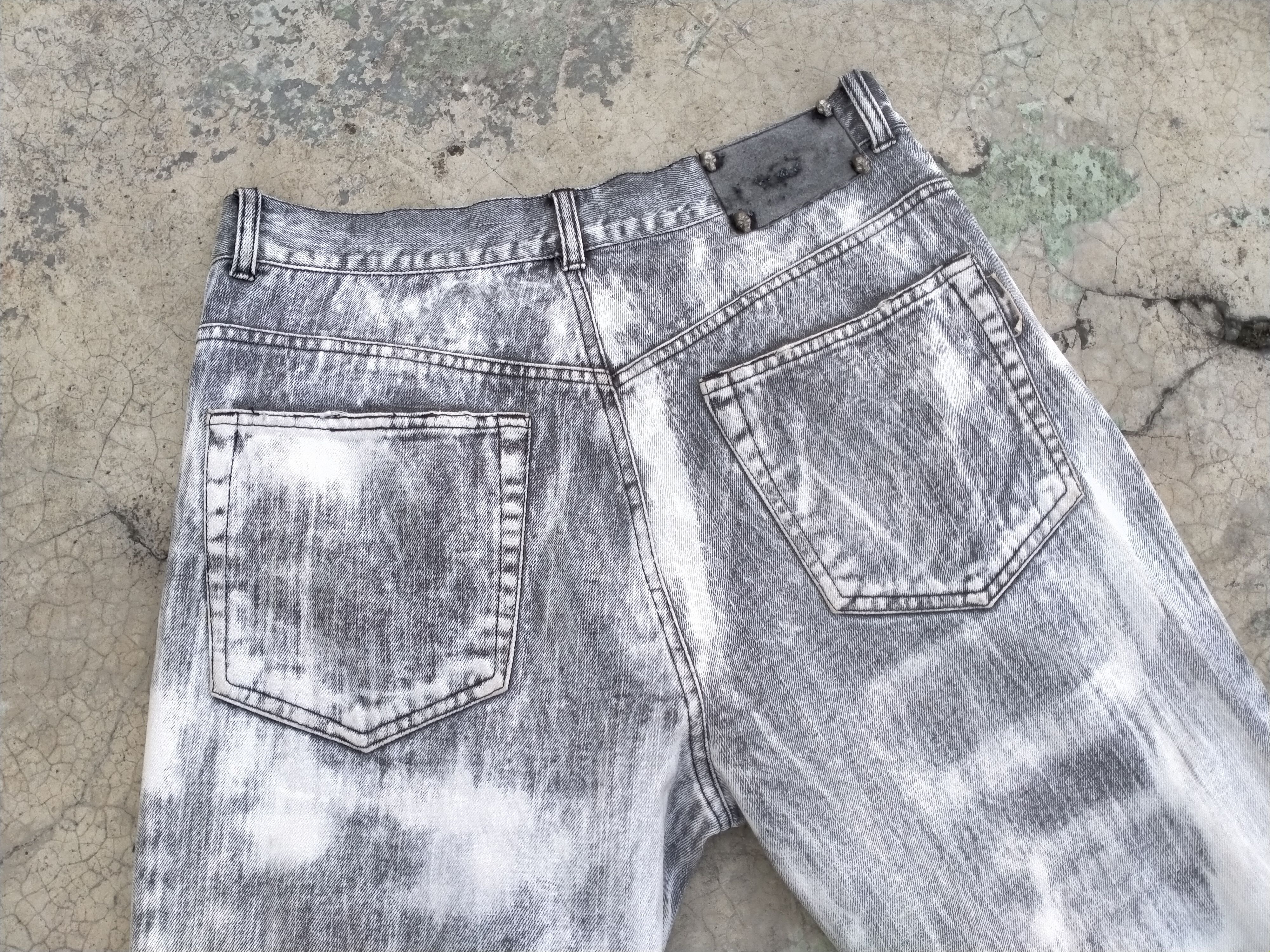 Beauty Beast Vintage Bernings Sho Distressed Printed Denim Asid wash Size US 30 / EU 46 - 10 Thumbnail