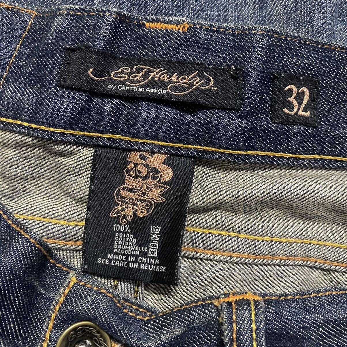 Ed Hardy Ed Hardy Denim Jeans Tiger Embroidery 32x30 Size US 32 / EU 48 - 15 Thumbnail