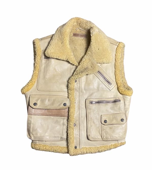 Timberland Sherpa Lambskin Leather Vest Jacket Size US L / EU 52-54 / 3 - 1 Preview