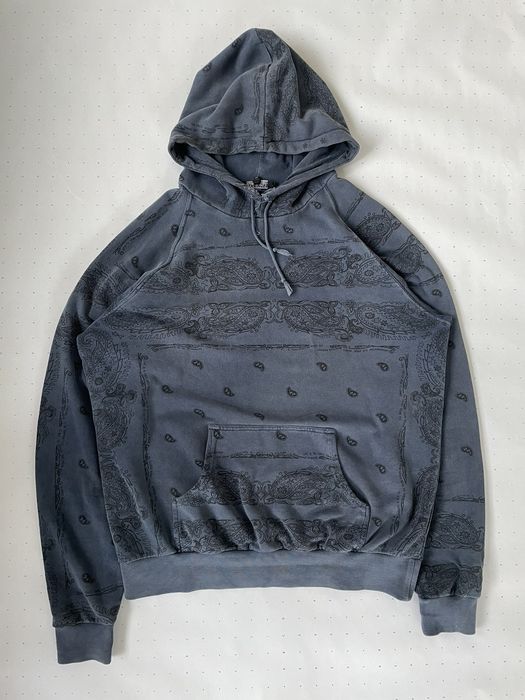 Raf Simons Waves Paisley Hoodie Grailed