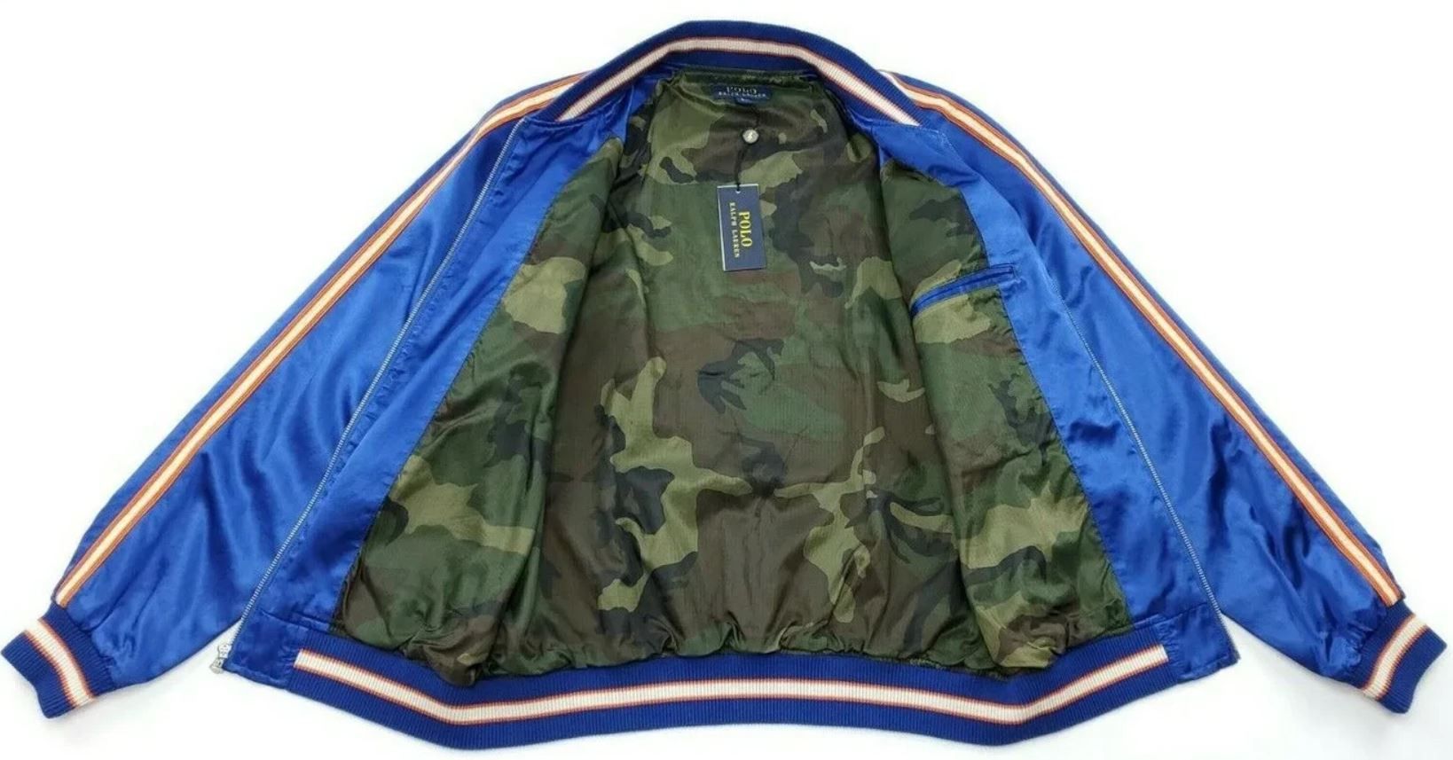 Polo Ralph Lauren POLO RALPH LAUREN WASHED SATIN SOUVENIR JACKET XL Size US XL / EU 56 / 4 - 8 Thumbnail