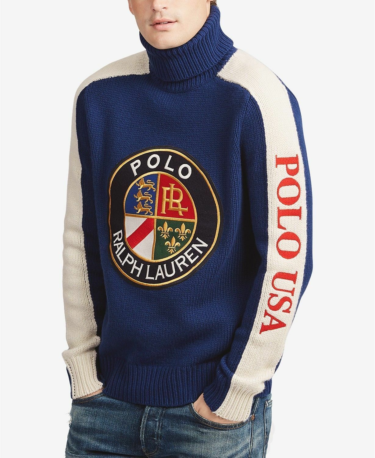 Polo Ralph Lauren Polo Ralph Lauren Downhill Cookie Turtleneck Sweater XXL Size US XXL / EU 58 / 5 - 2 Thumbnail