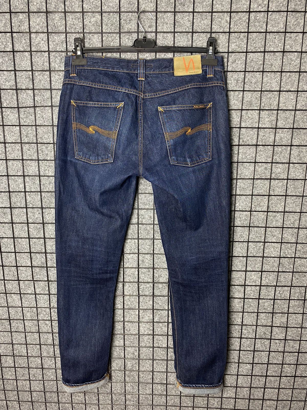Nudie Jeans Co Grim Tim Dry Dirt Organic Denim Jeans Size 33
