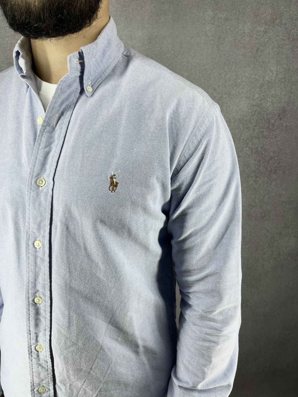 Polo Ralph Lauren × Vintage Vintage Polo Ralph Lauren Casual Shirt Mens Blue size M-L Size US M / EU 48-50 / 2 - 3 Thumbnail