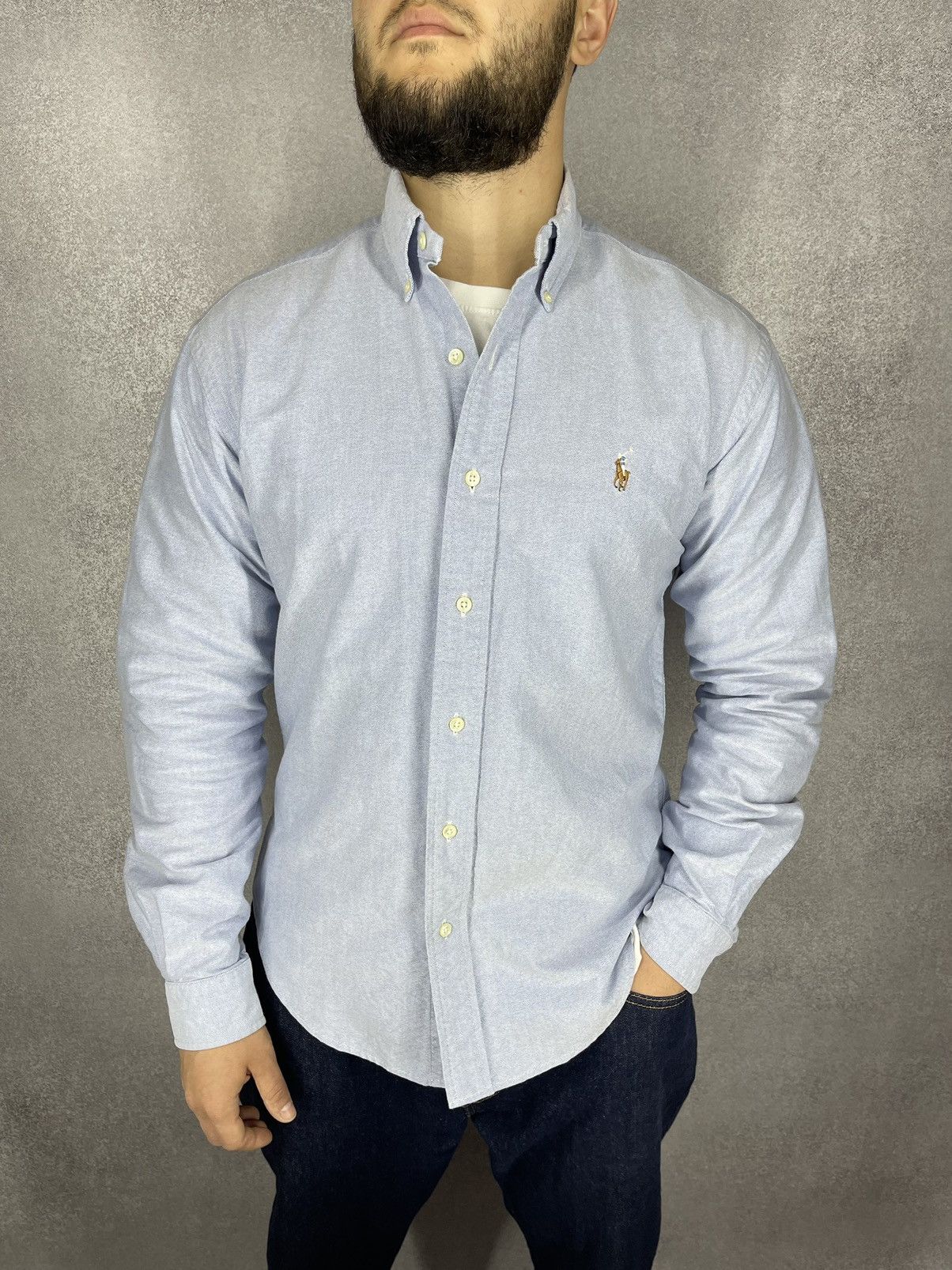 Polo Ralph Lauren × Vintage Vintage Polo Ralph Lauren Casual Shirt Mens Blue size M-L Size US M / EU 48-50 / 2 - 2 Thumbnail