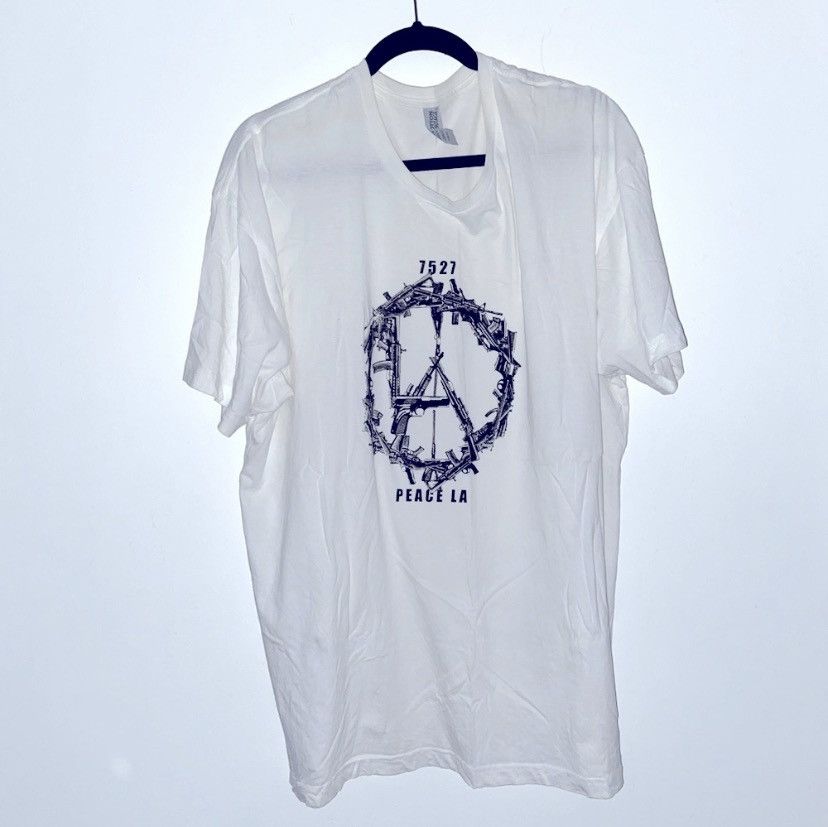 Peace LA custom print oversized box tee XL 1/1 Fox That XXX​