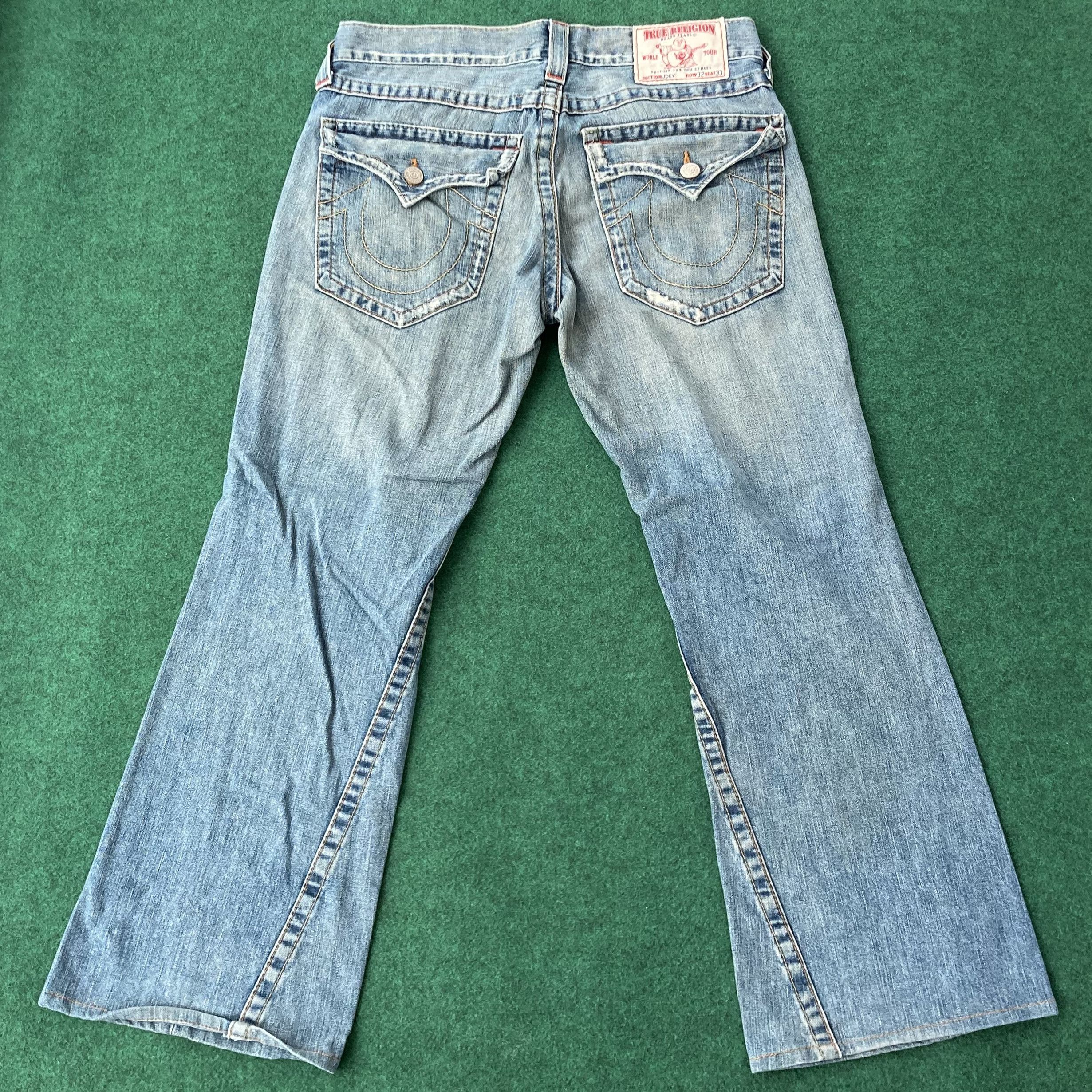 True Religion × Vintage Vtg True Religion Joey Jeans Ripped Size 35 BOOT CUT Size US 35 - 8 Thumbnail