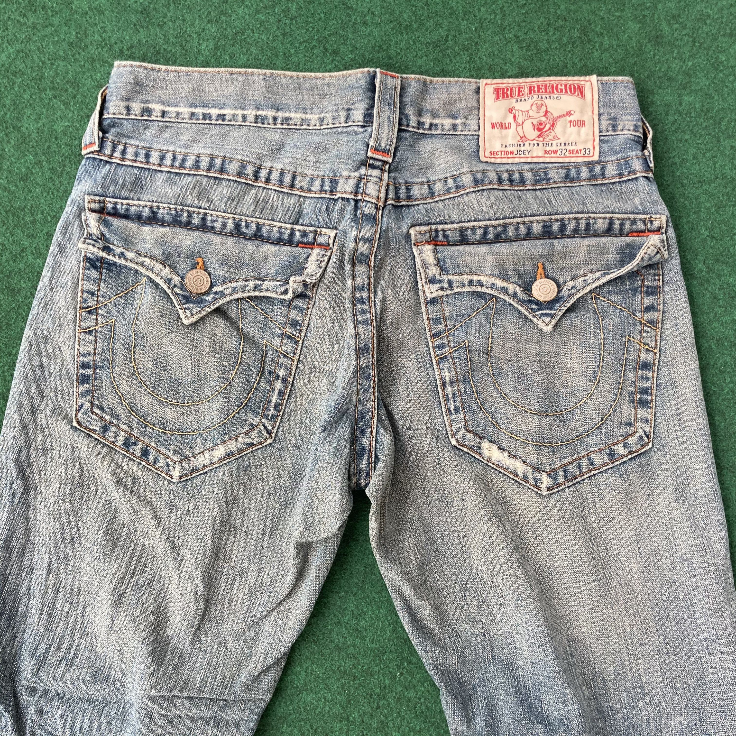 True Religion × Vintage Vtg True Religion Joey Jeans Ripped Size 35 BOOT CUT Size US 35 - 7 Thumbnail