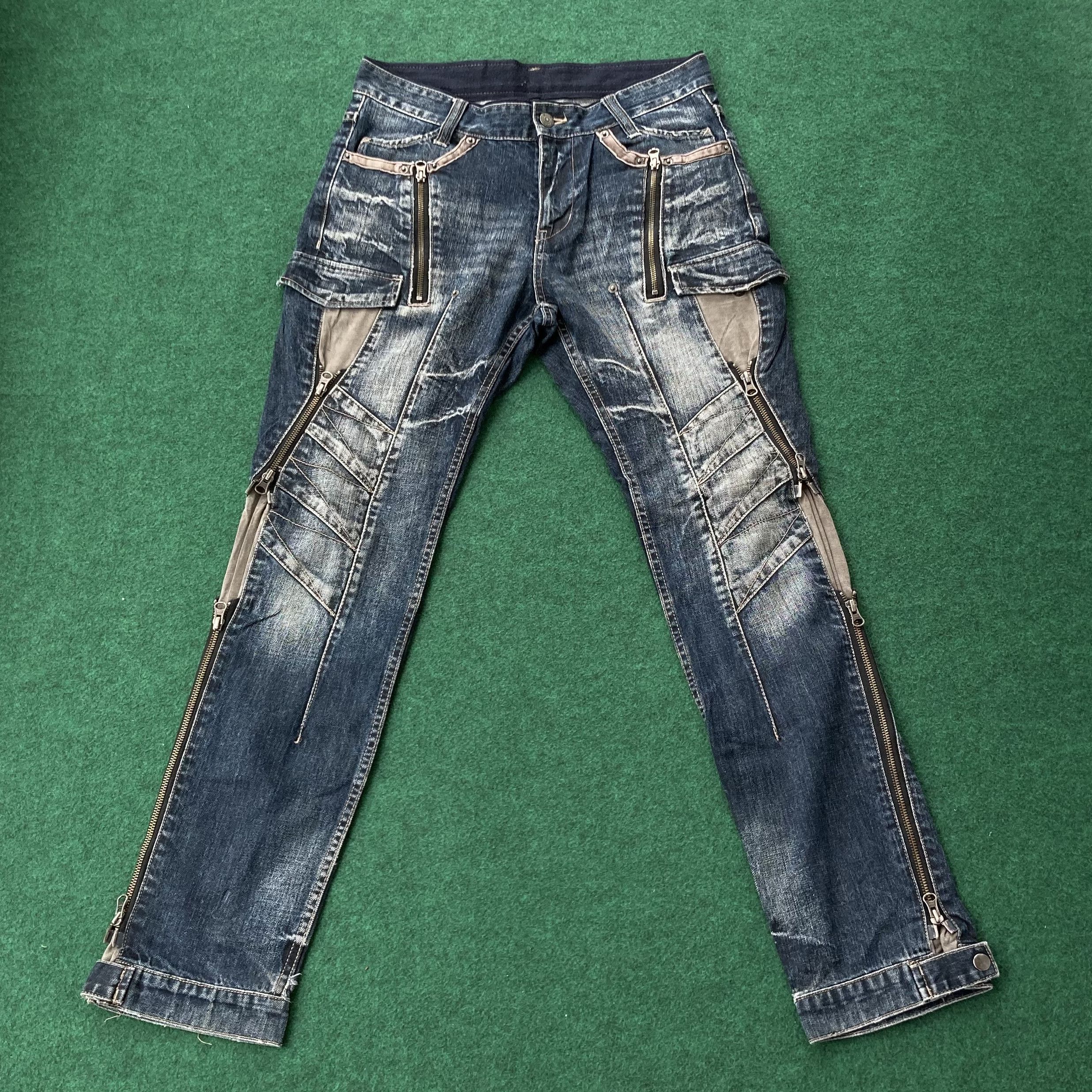 Designer × Japanese Brand × PPFM Vtg PPFM Pocket Japan Denim Sz 31 Streetwear Pant Jeans Size US 31 - 1 Thumbnail