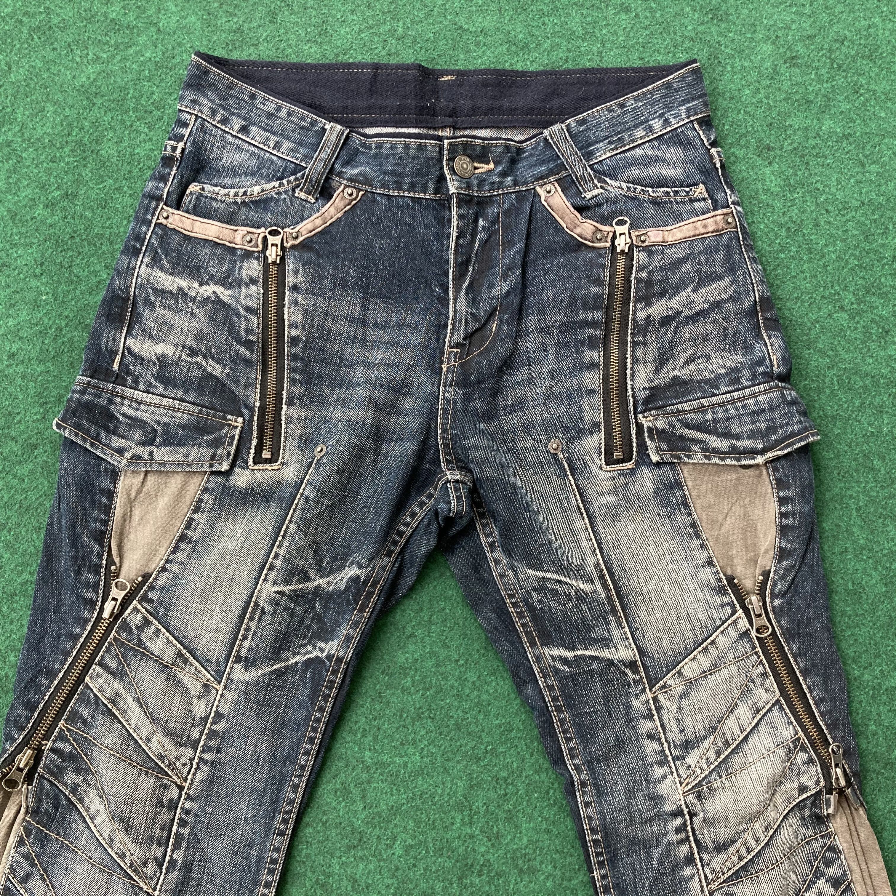 Designer × Japanese Brand × PPFM Vtg PPFM Pocket Japan Denim Sz 31 Streetwear Pant Jeans Size US 31 - 3 Thumbnail