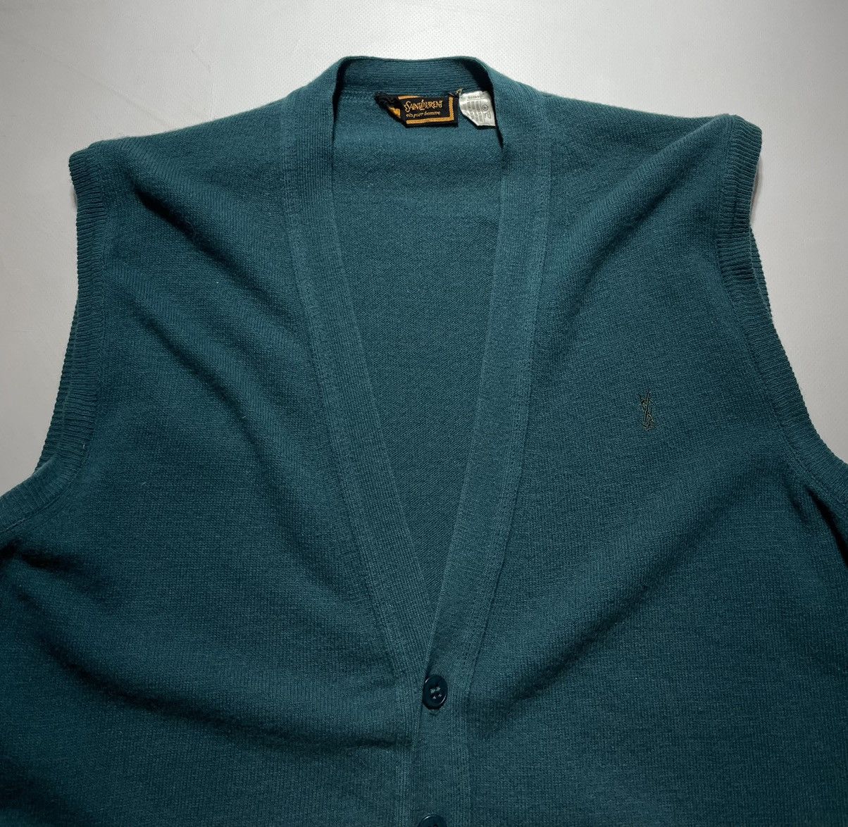 Yves Saint Laurent Yves Saint Laurent Tricots Pour Homme Wool Vest Size US L / EU 52-54 / 3 - 4 Thumbnail