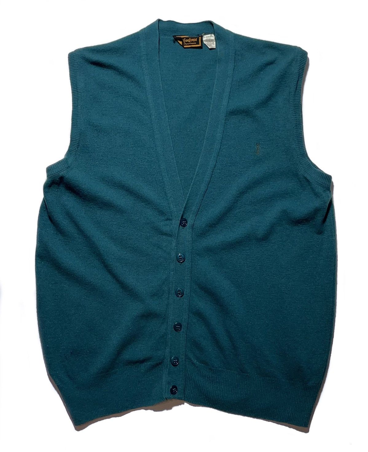 Yves Saint Laurent Yves Saint Laurent Tricots Pour Homme Wool Vest Size US L / EU 52-54 / 3 - 1 Thumbnail