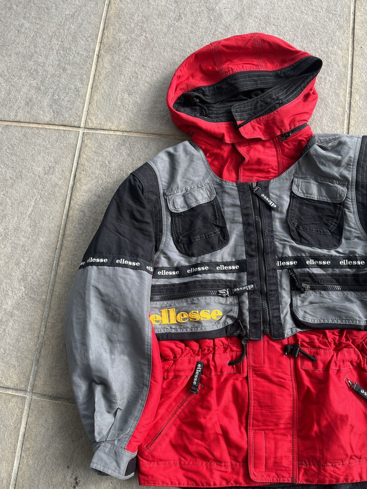 ellesse VERTICAL DIVE フード付きジャケット Vintage Ellesse