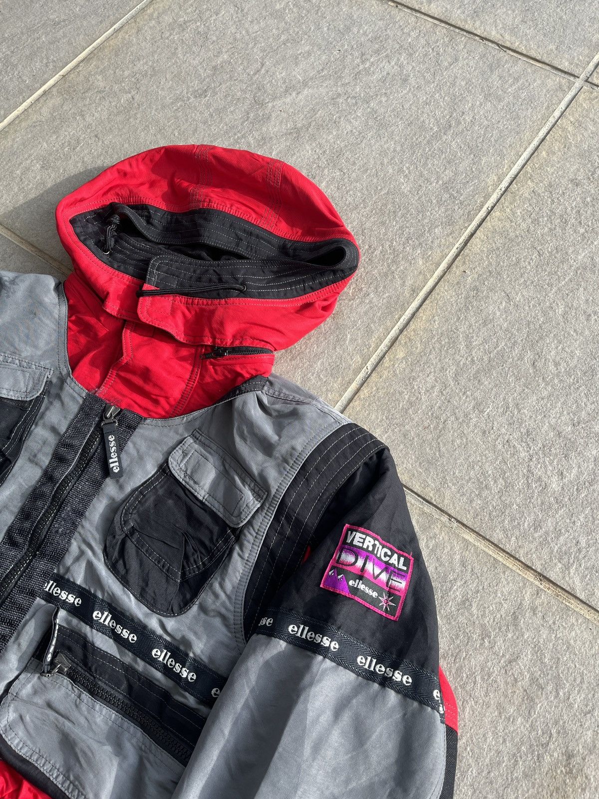ellesse VERTICAL DIVE フード付きジャケット Vintage Ellesse